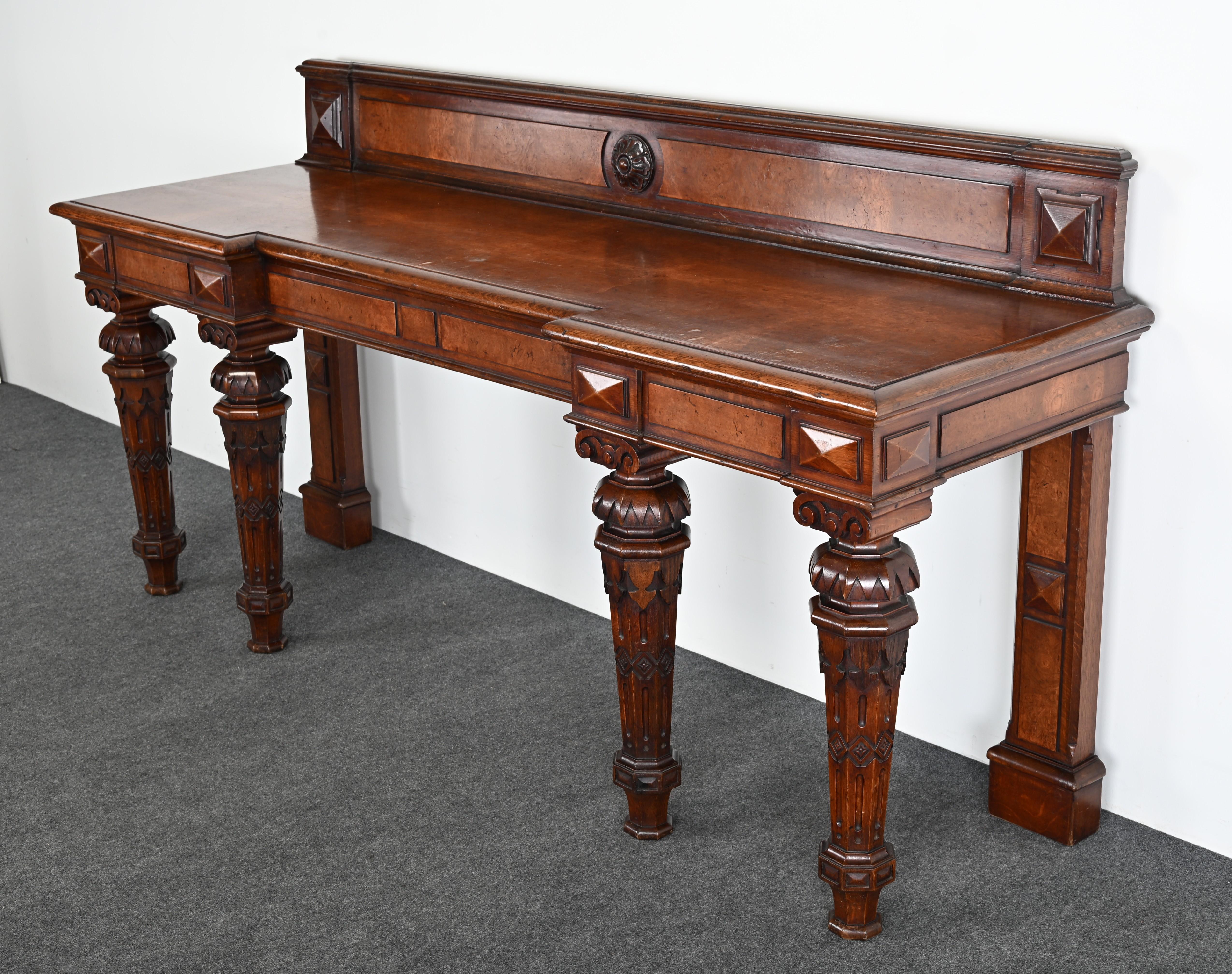 19th Century Gothic Sideboard or Huntboard For Sale 2
