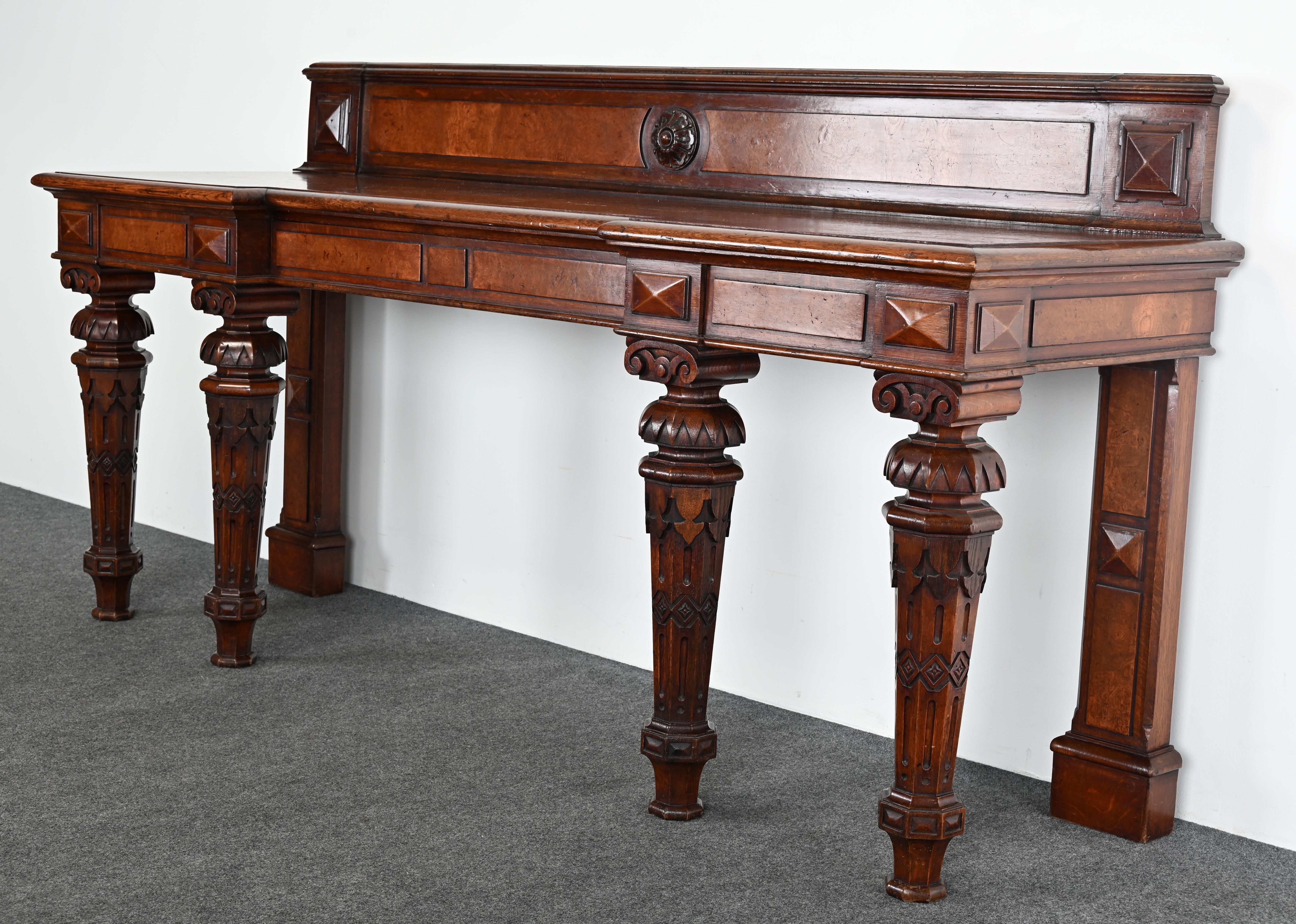 19th Century Gothic Sideboard or Huntboard For Sale 4