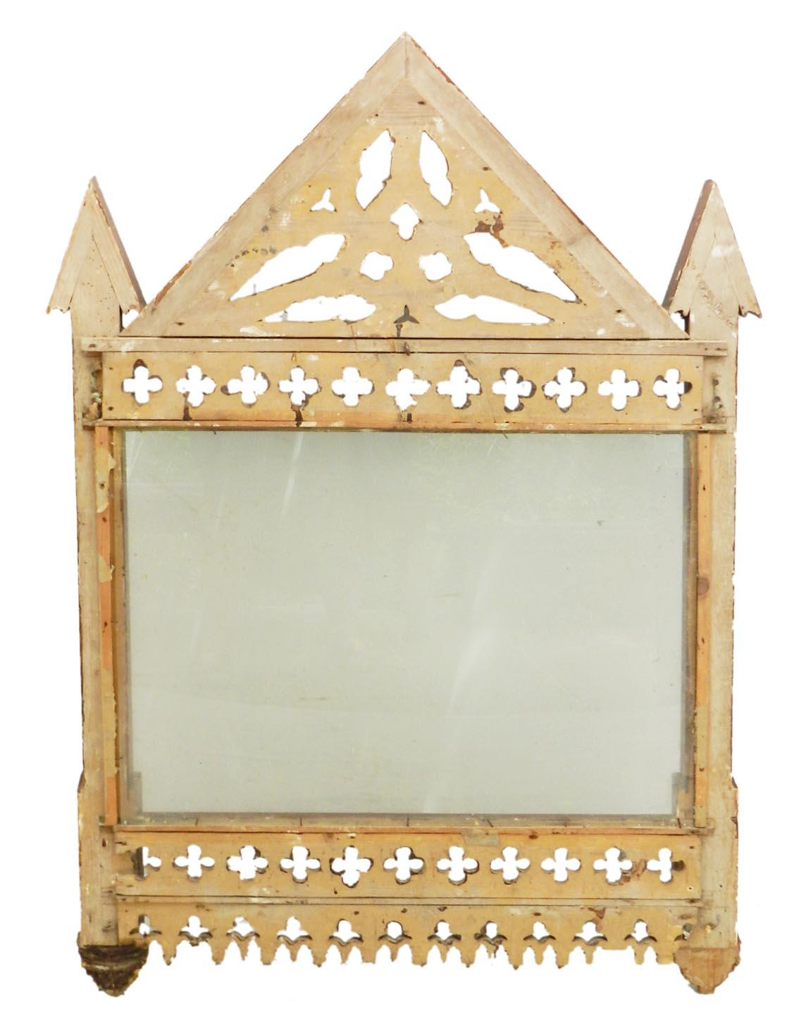 Gothic Revival 19th Century Gothic Wall Mirror Frame No.1  Decorative Picture Frame