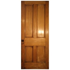 19th Century Grain Painted Paneled Wood Door