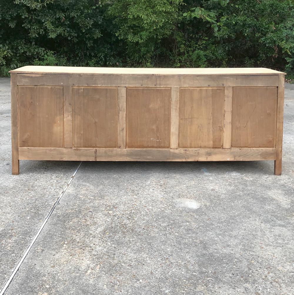 19th Century Grand Country French Stripped Oak Buffet 8