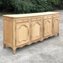 19th Century Grand Country French Stripped Oak Buffet