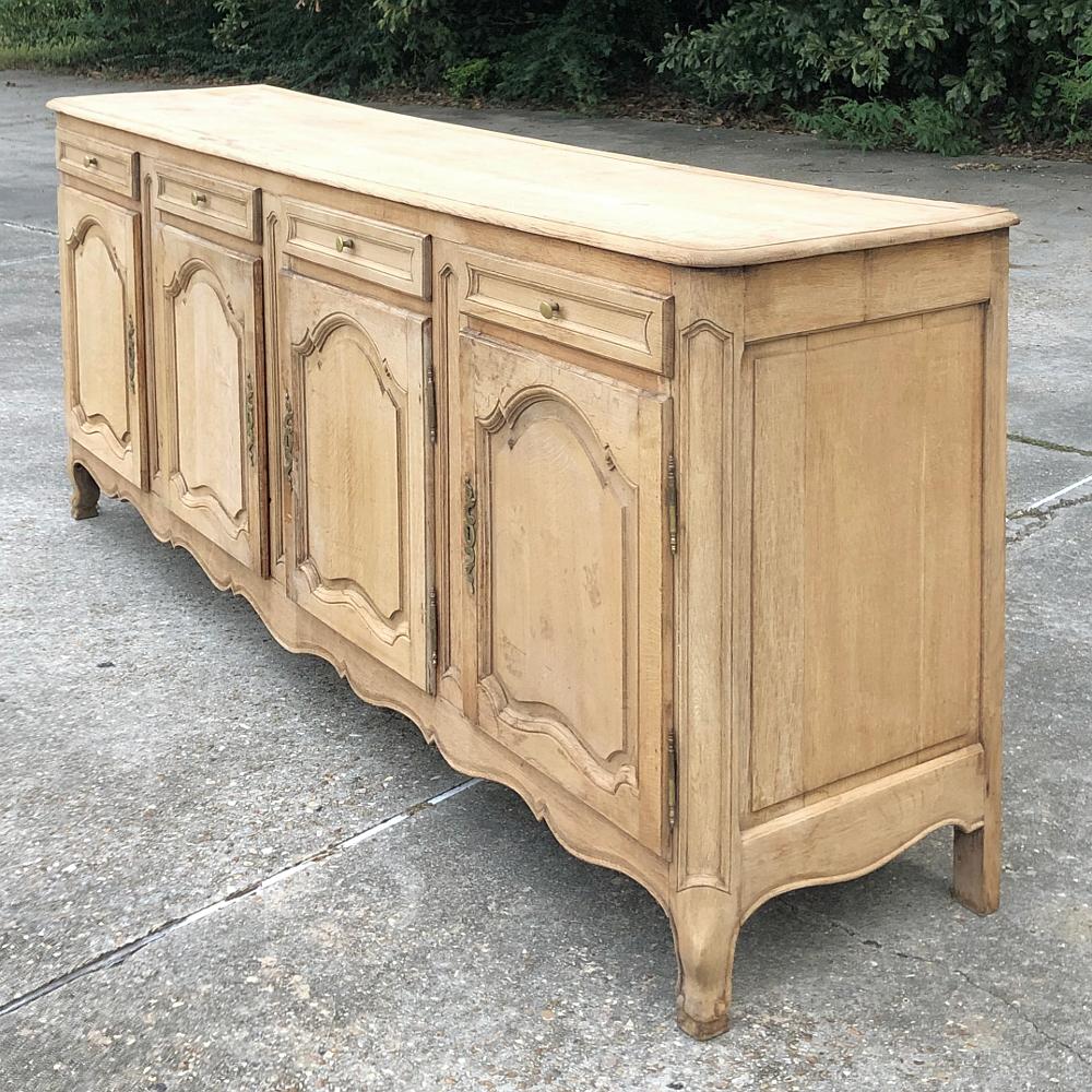 Hand-Crafted 19th Century Grand Country French Stripped Oak Buffet