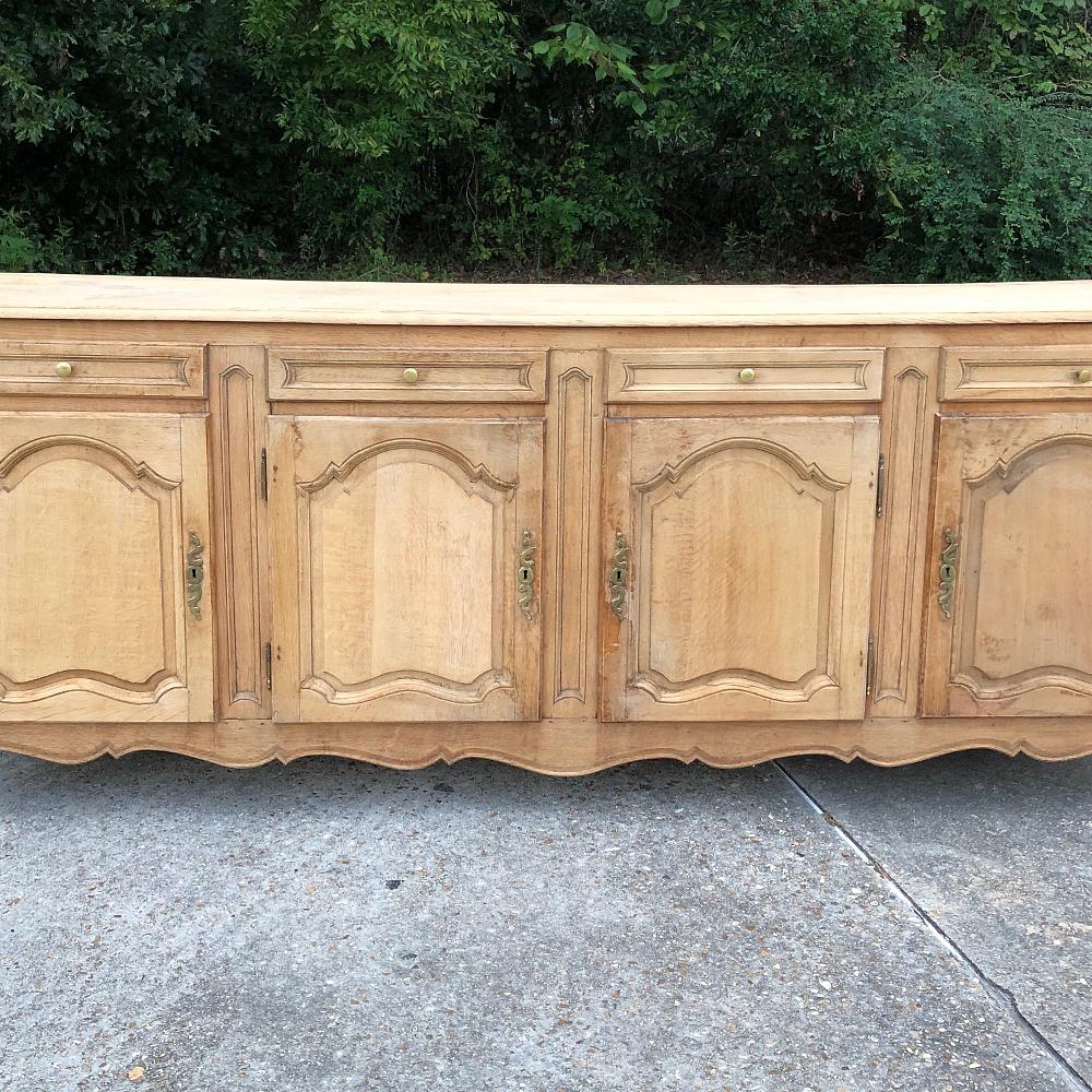 19th Century Grand Country French Stripped Oak Buffet 1