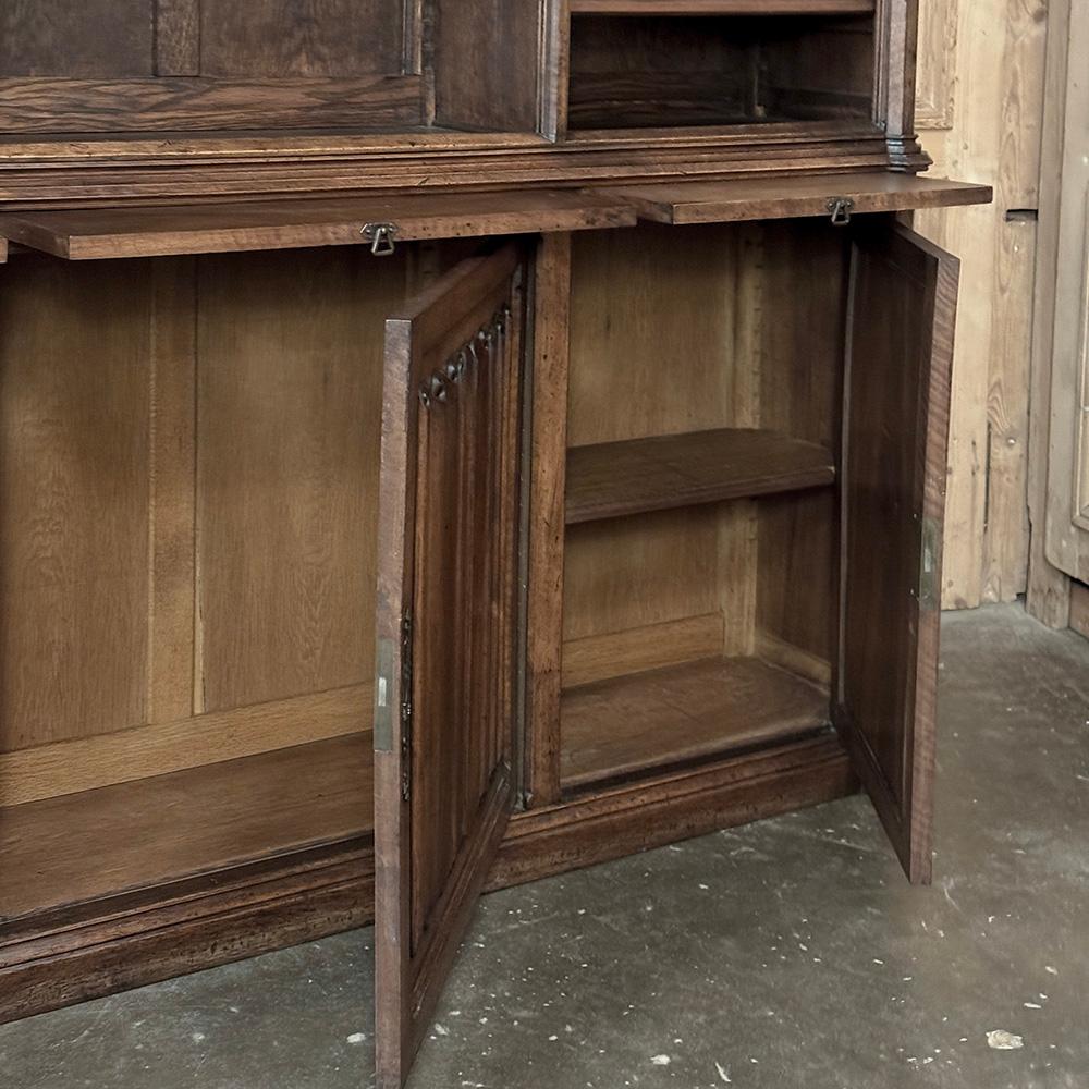 Libreria aperta gotica francese del XIX secolo ~ Bibliotheque in vendita 12