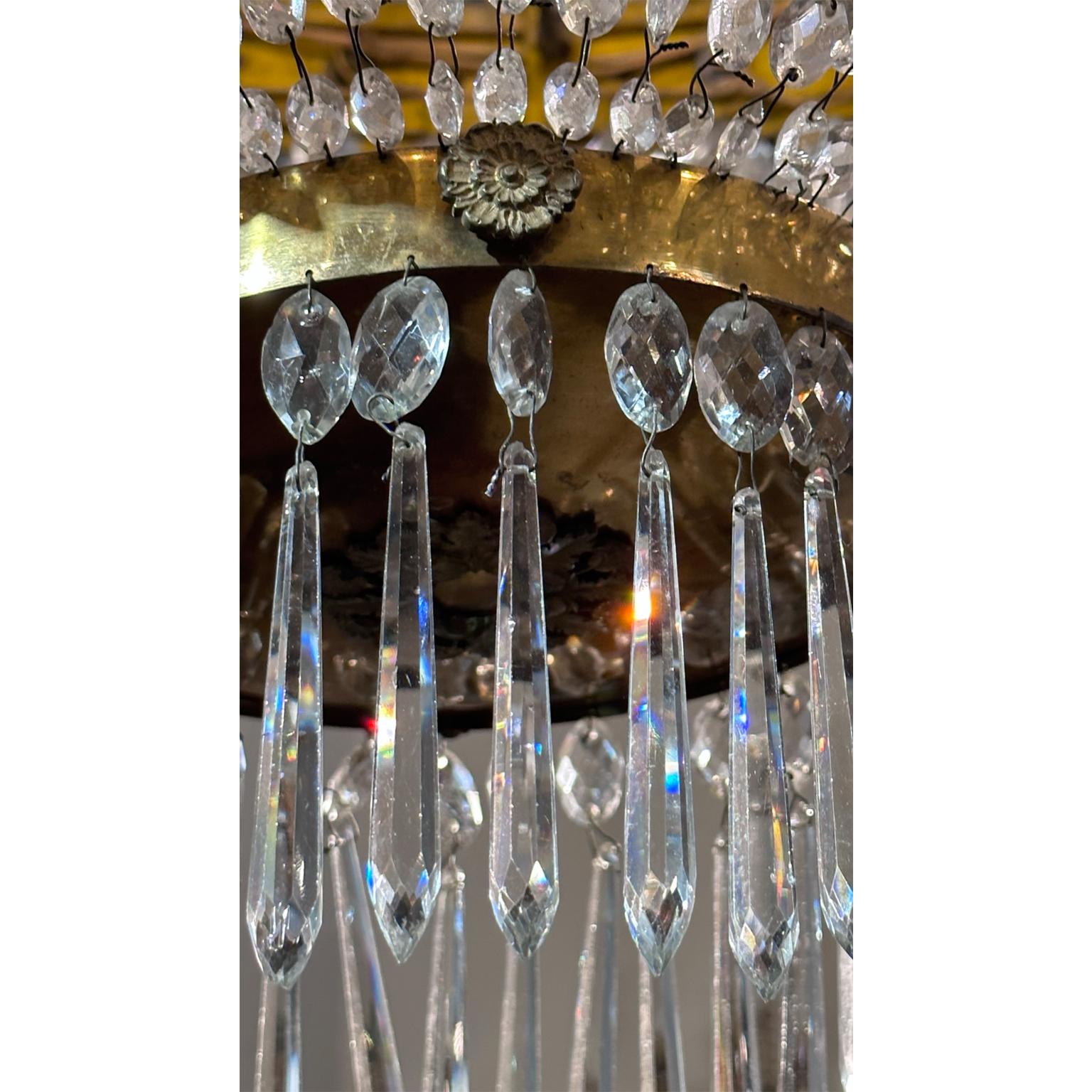 19th Century Grand-Imperial Italian Chandelier  For Sale 4