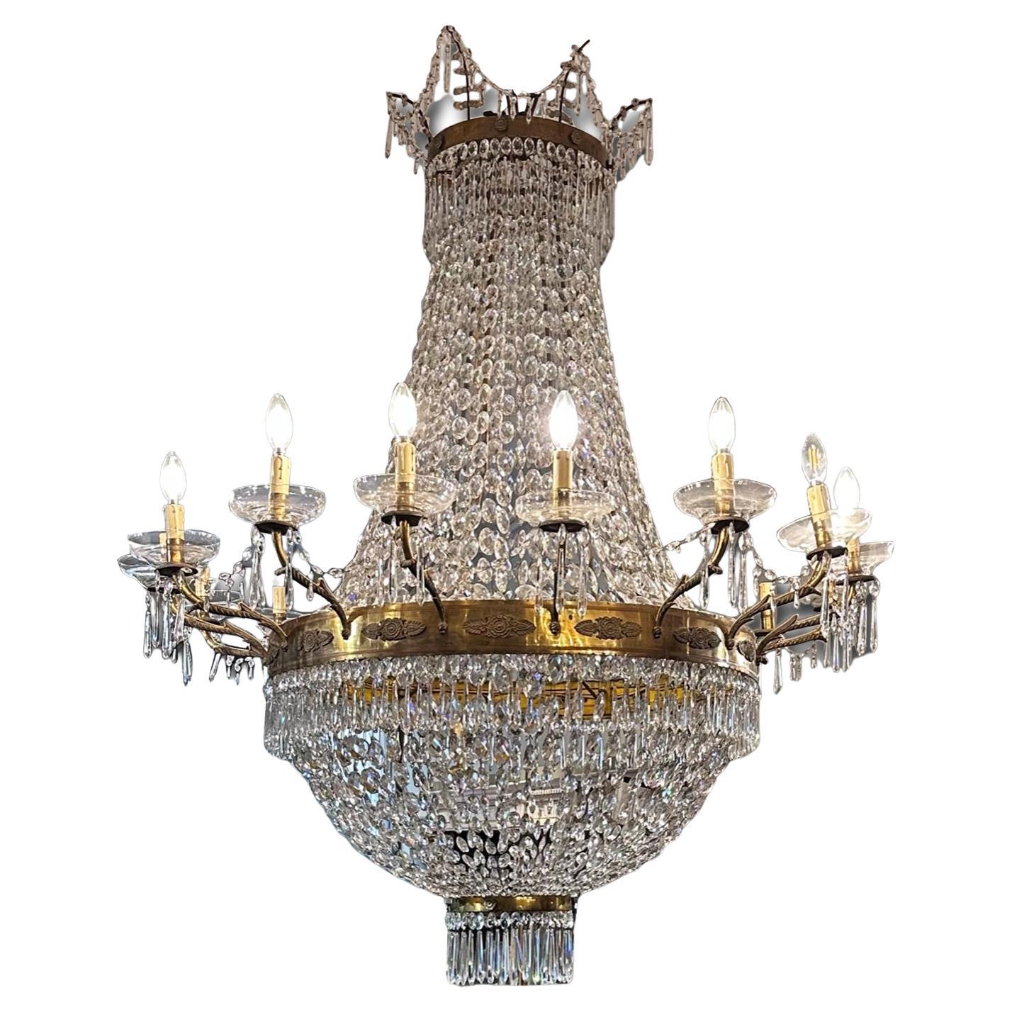 19th Century Grand-Imperial Italian Chandelier 