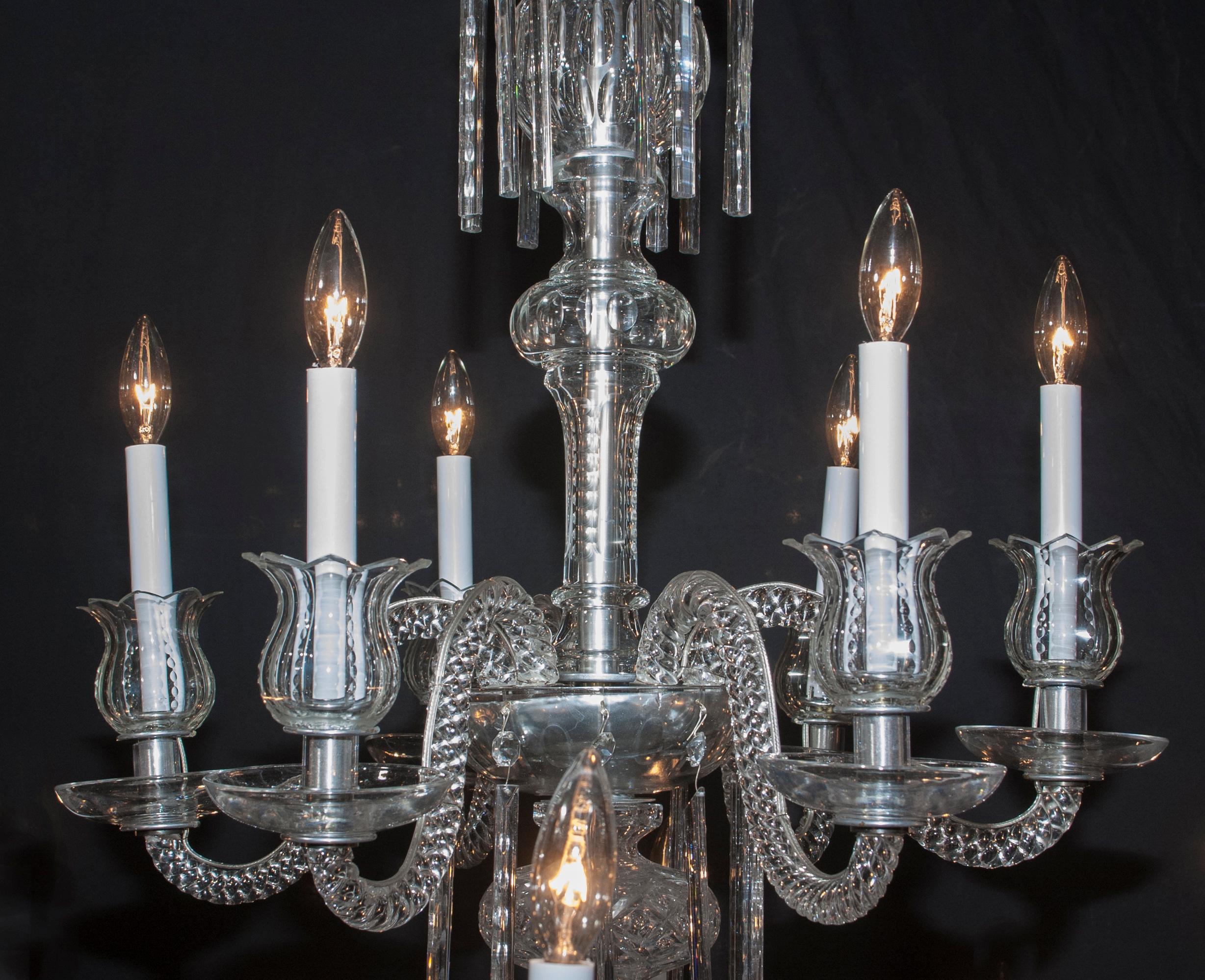 Lampadario di cristallo Baccarat Grand Louis XV del XIX secolo in vendita 5