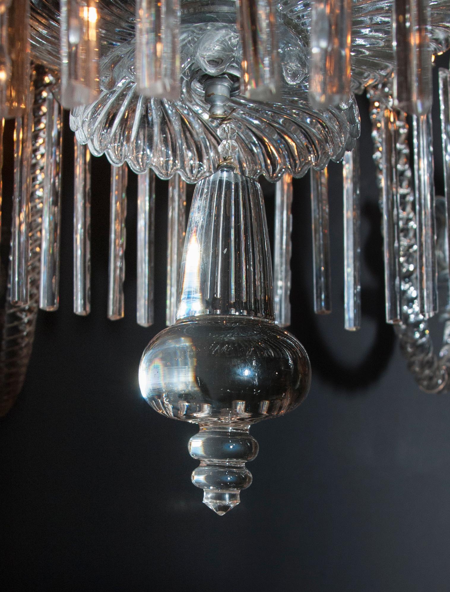Cristallo Lampadario di cristallo Baccarat Grand Louis XV del XIX secolo in vendita