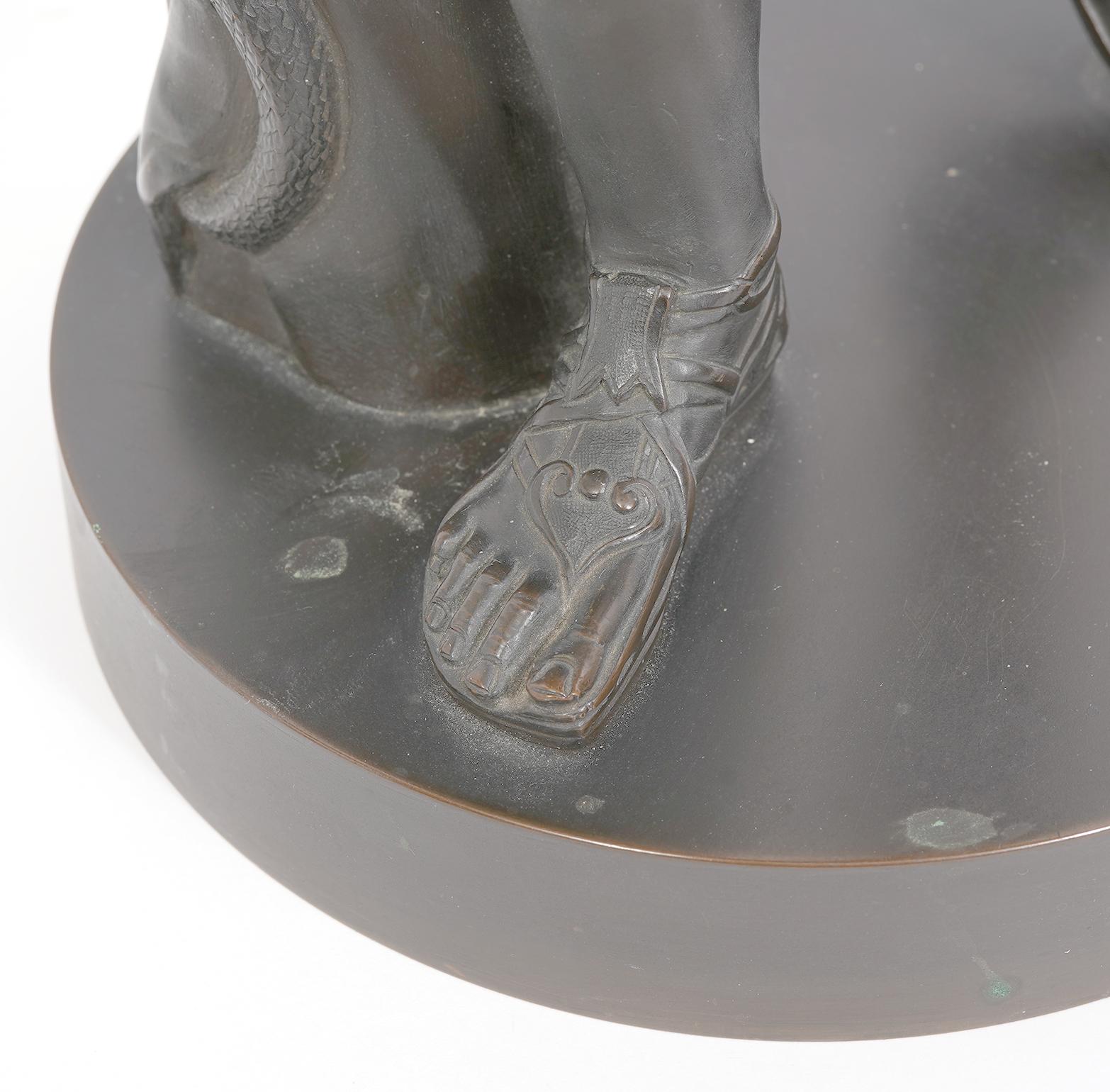 italien 19th Century Grand Tour Apollo Belvedere Bronze Signed B. Boschetti, Roma en vente