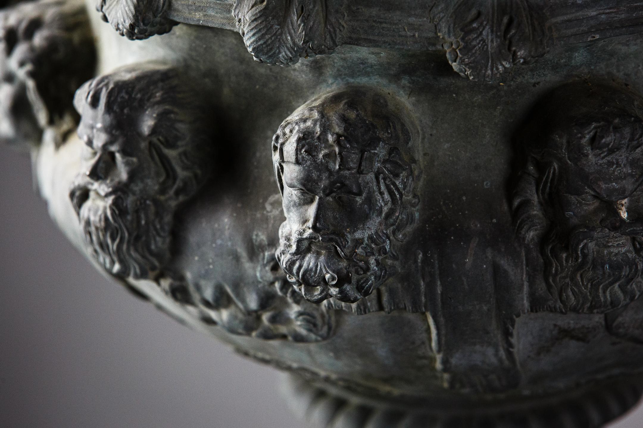 19th Century Grand Tour Bronze Albani or Warwick Vase 1