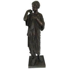 Grand Tour Bronzefigur der Diana aus dem 19. Jahrhundert