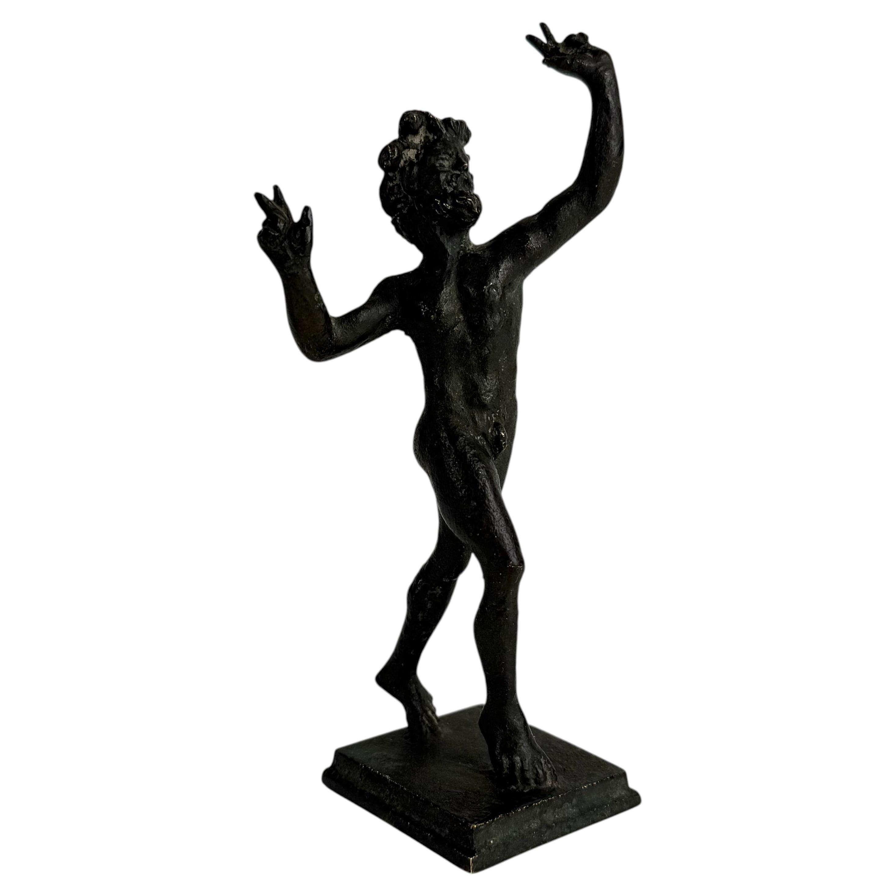 19th Century Grand Tour Bronze Figure of the Dancing Faun