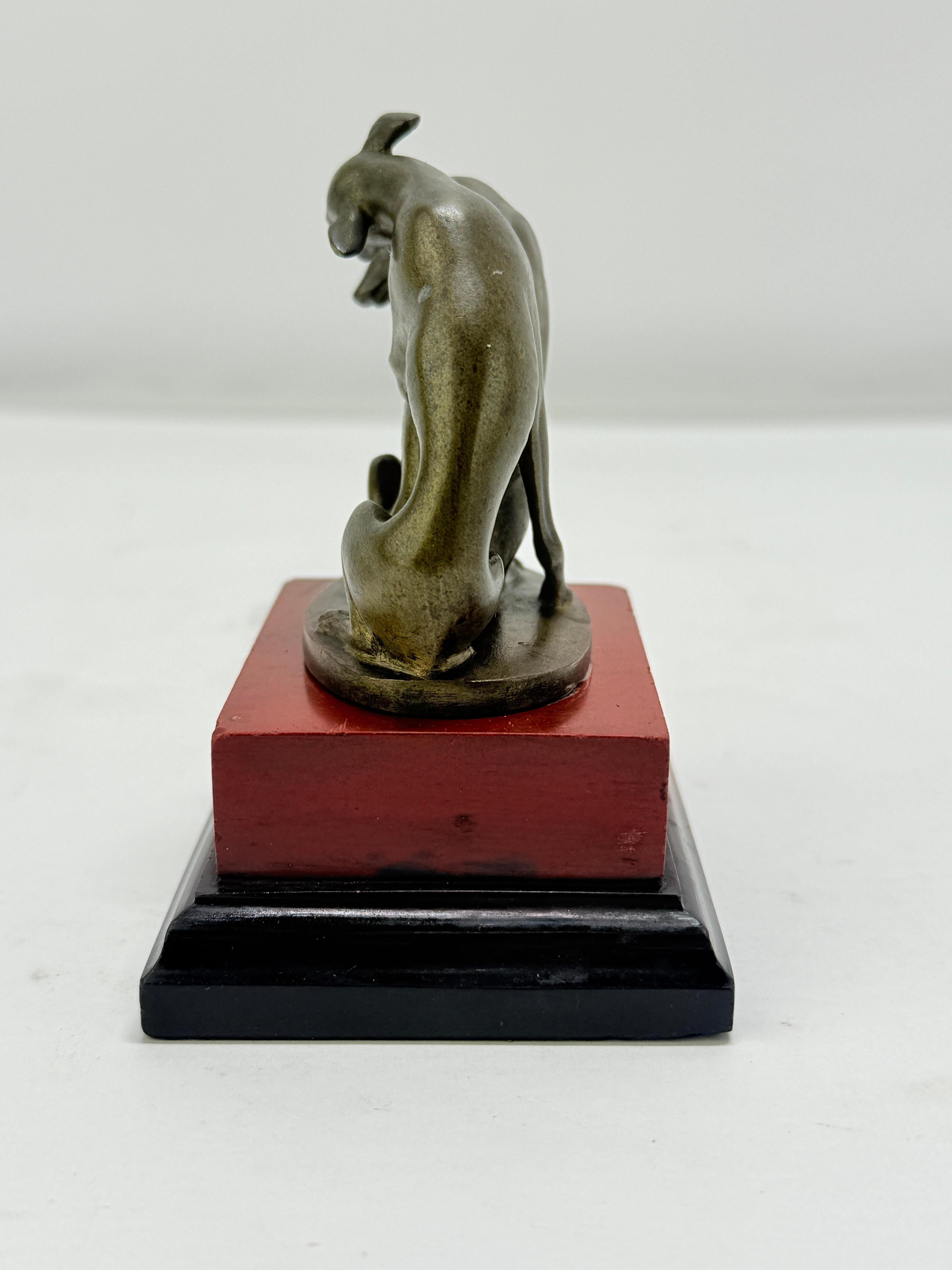 19th Century Grand Tour Bronze Group of Whippets on Marble Base, Circa 1890 For Sale 2