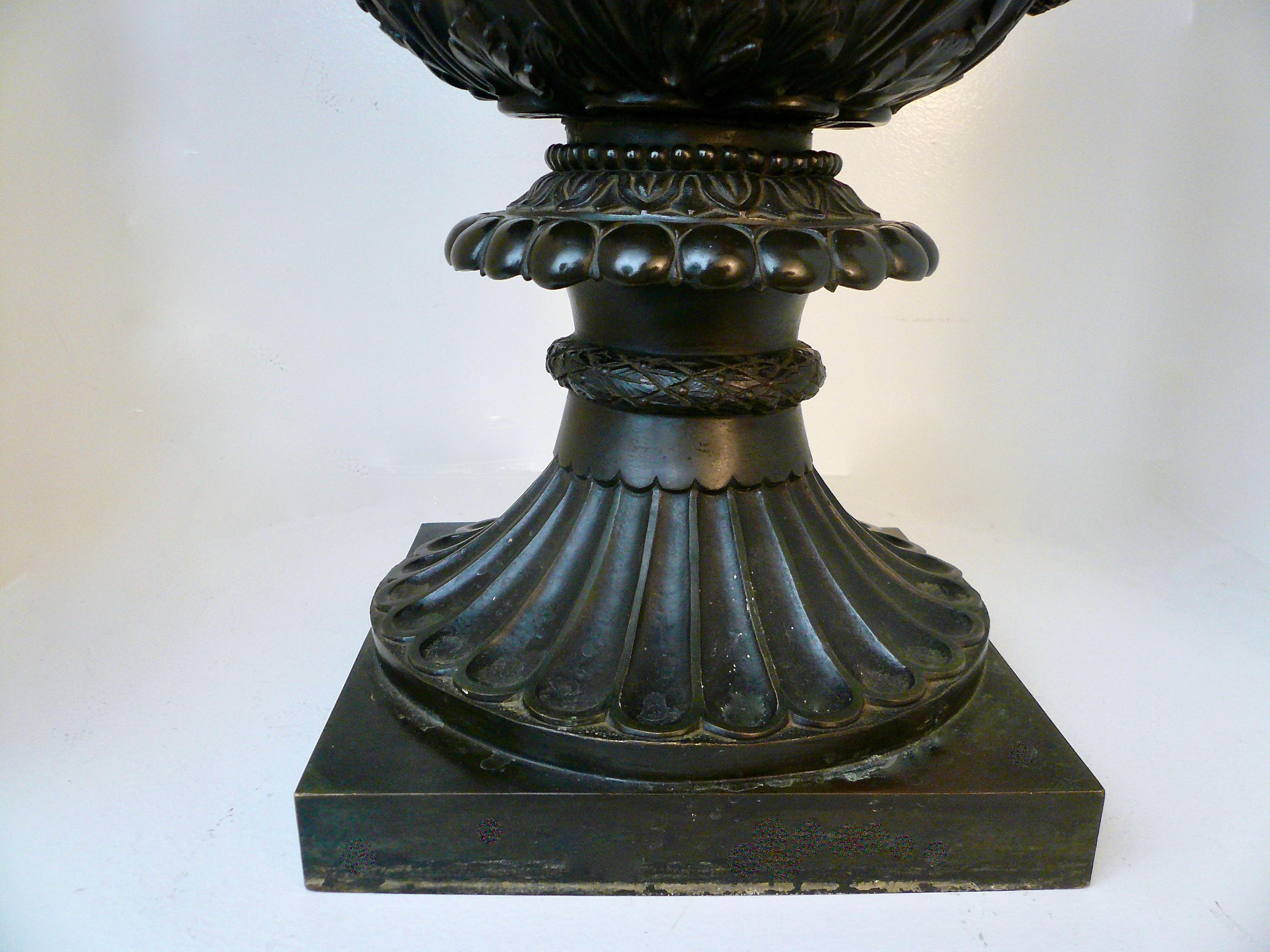 Italian 19th Century Grand Tour Bronze Model of the Medici Vase, or Urn For Sale