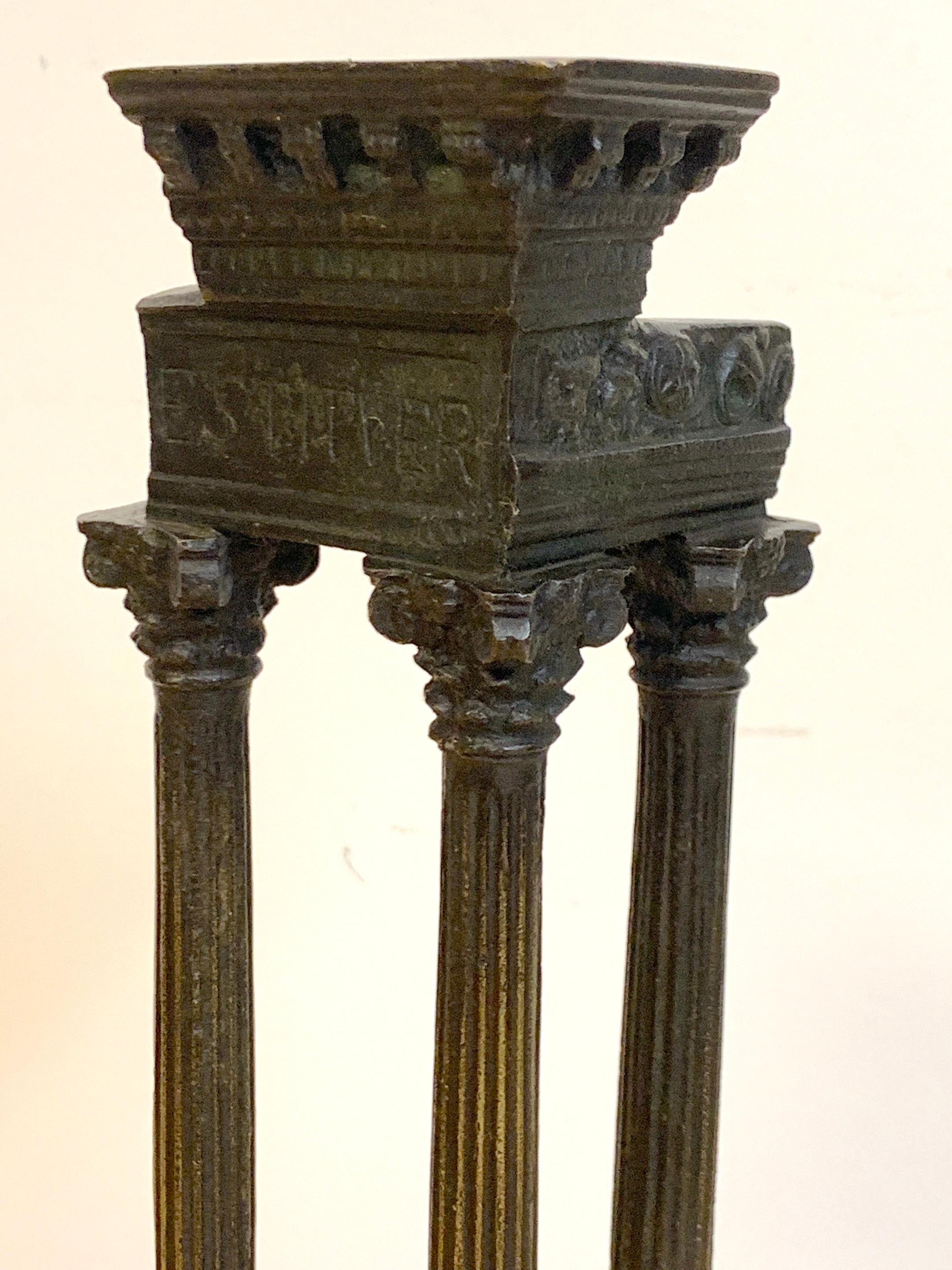 19th Century Grand Tour Bronze Models Roman Forum Columns 6