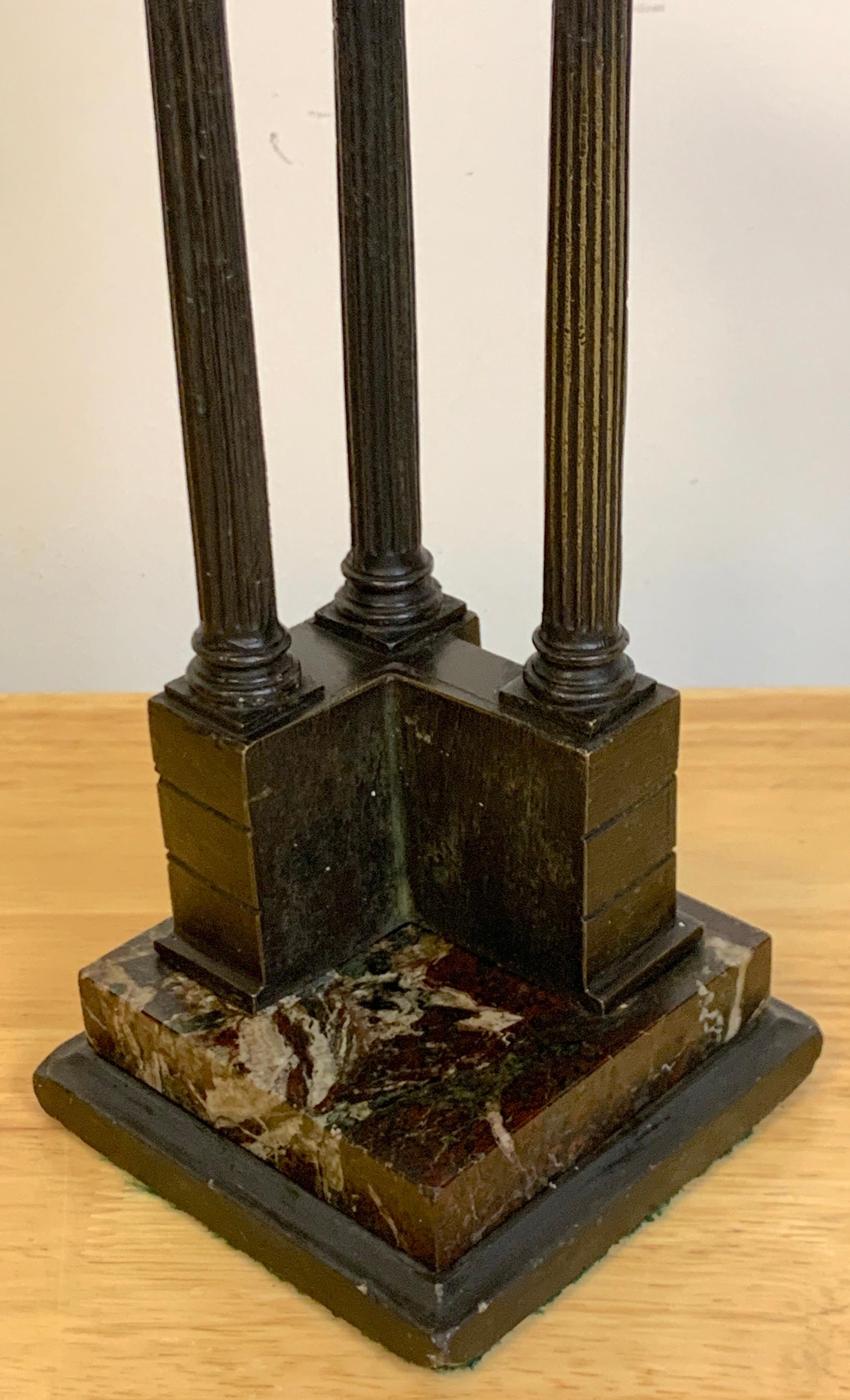 19th Century Grand Tour Bronze Models Roman Forum Columns 7