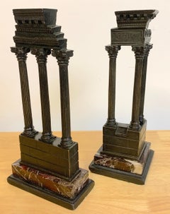 19th Century Grand Tour Bronze Models Roman Forum Columns
