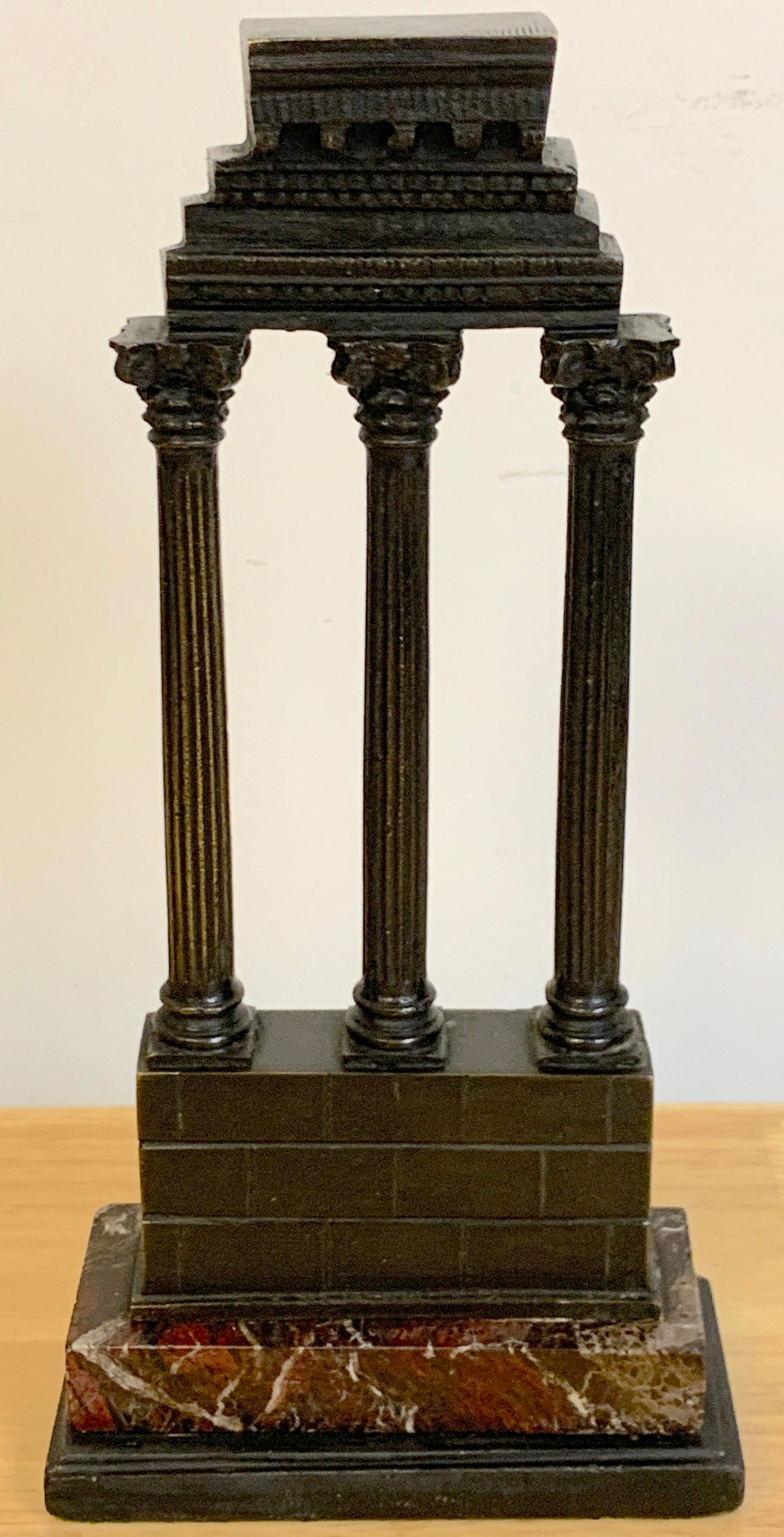 19th Century Grand Tour Bronze Models Roman Forum Columns 2