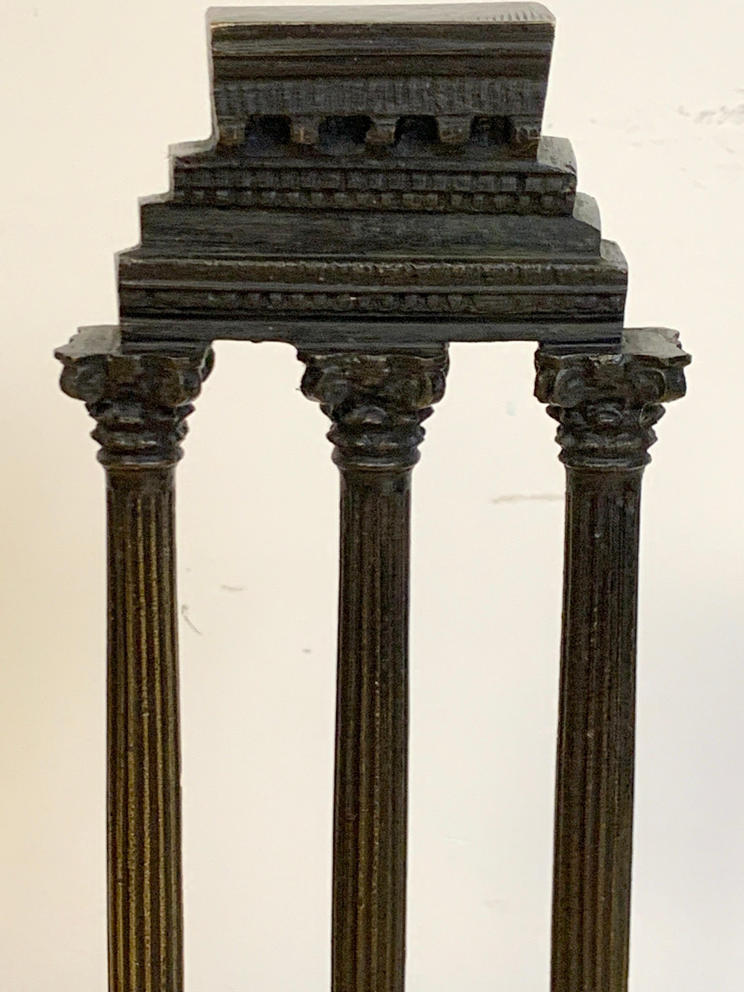 19th Century Grand Tour Bronze Models Roman Forum Columns 3