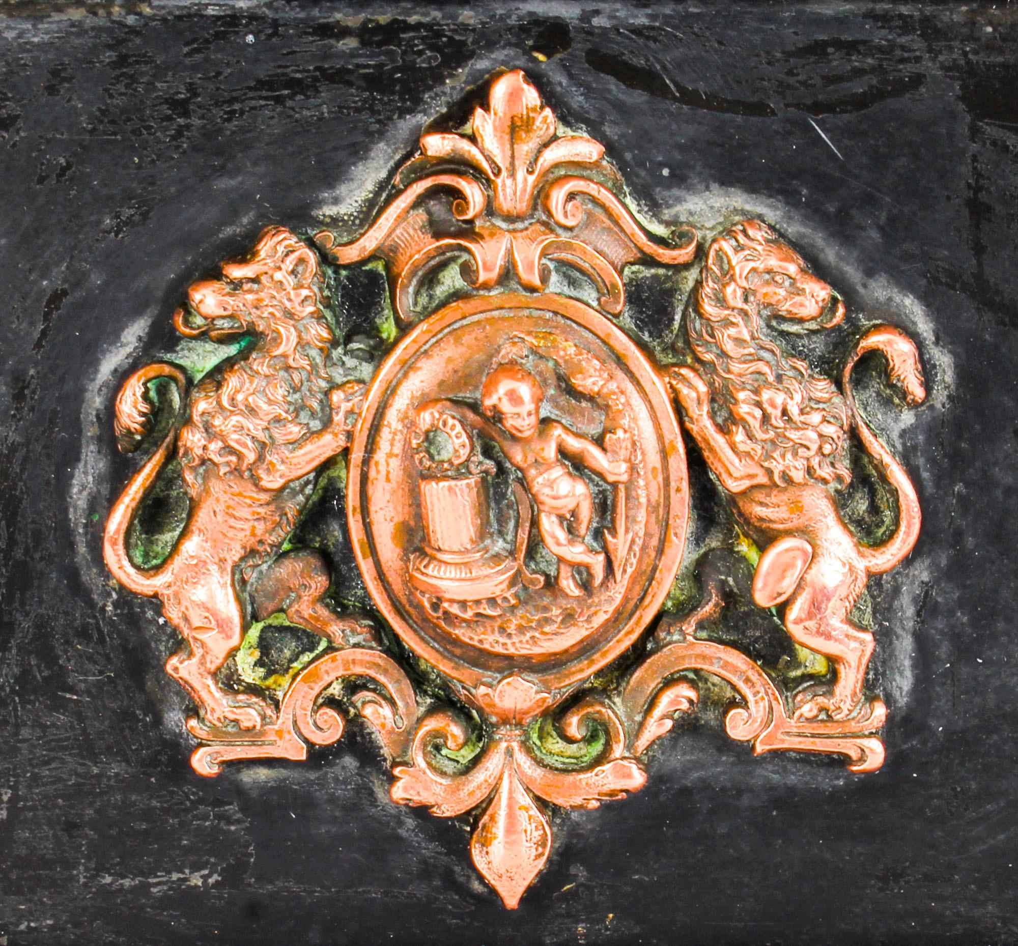 19th Century Grand Tour Bronze & Noir Belge Library Column Mercury Hermes 10