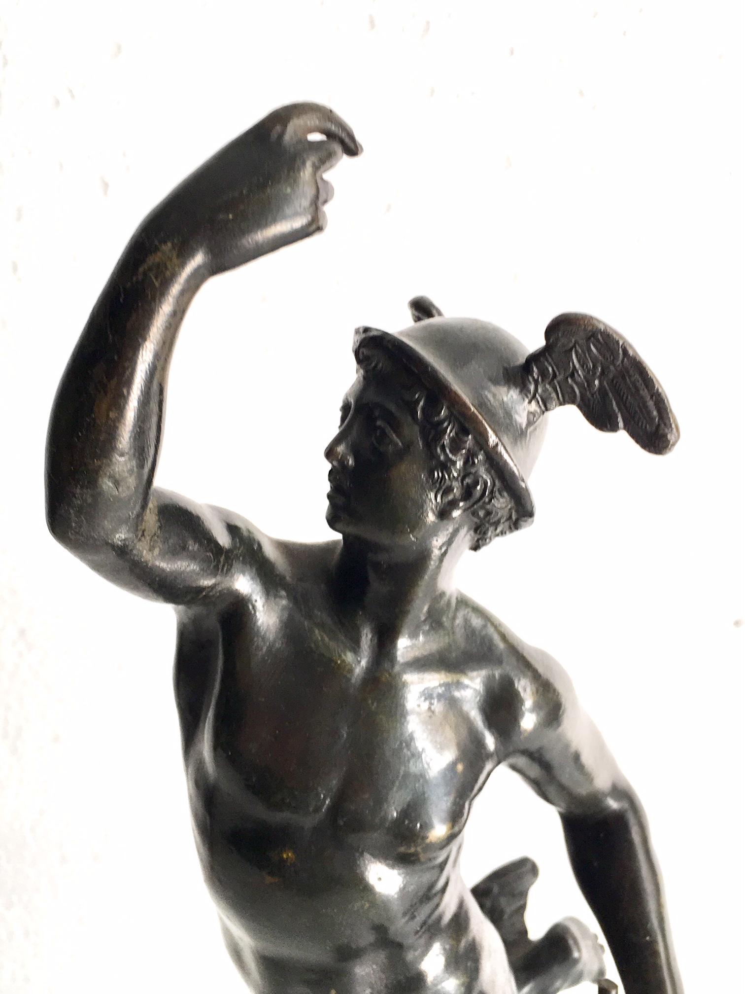19th Century Grand Tour Bronze of Mercury 2