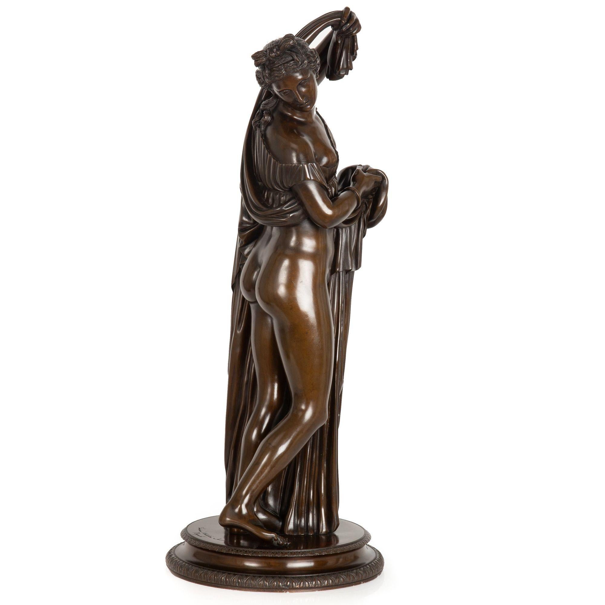 19th Century Grand Tour Bronze Sculpture “Callipygian Venus” of Antiquity In Good Condition For Sale In Shippensburg, PA