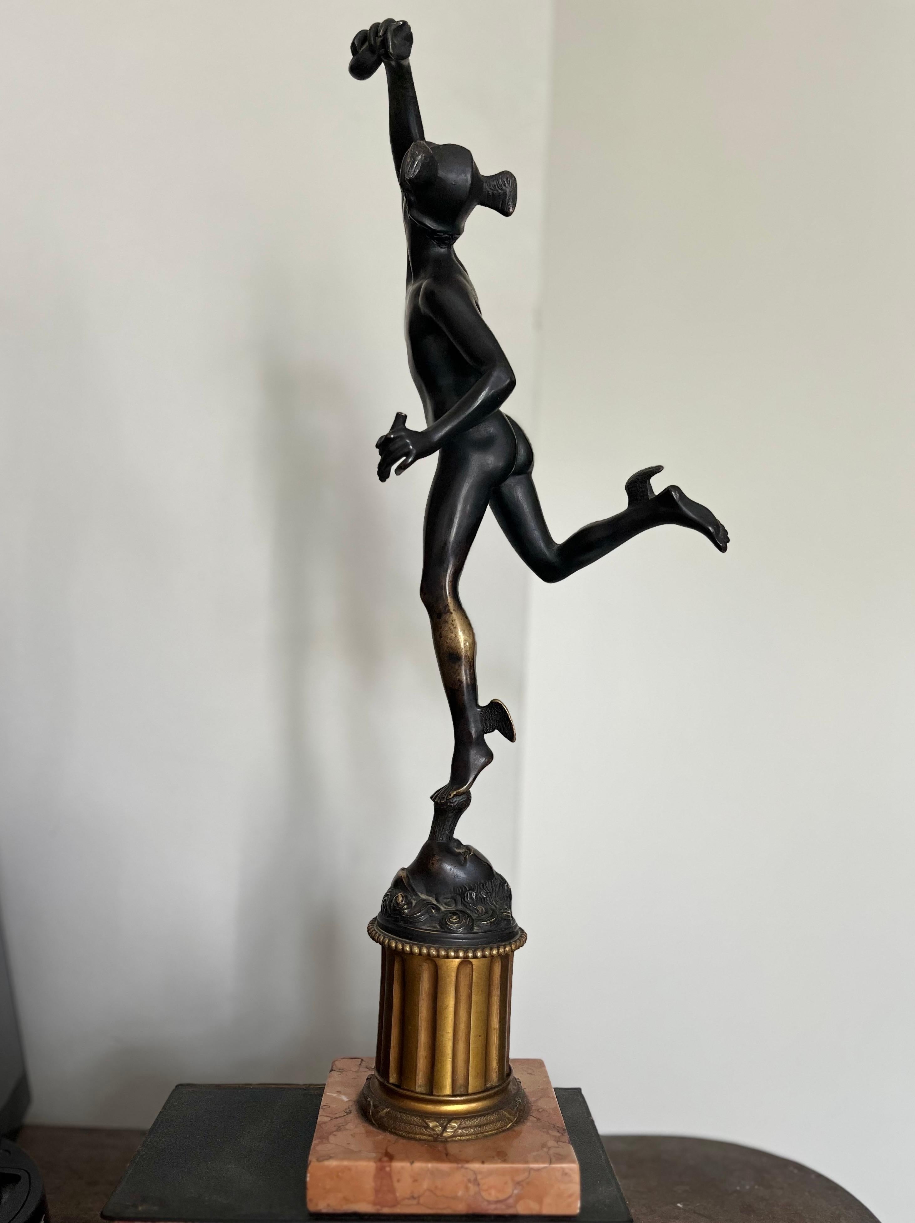 Grand Tour del XIX secolo  Scultura in bronzo  Mercurio in vendita 9