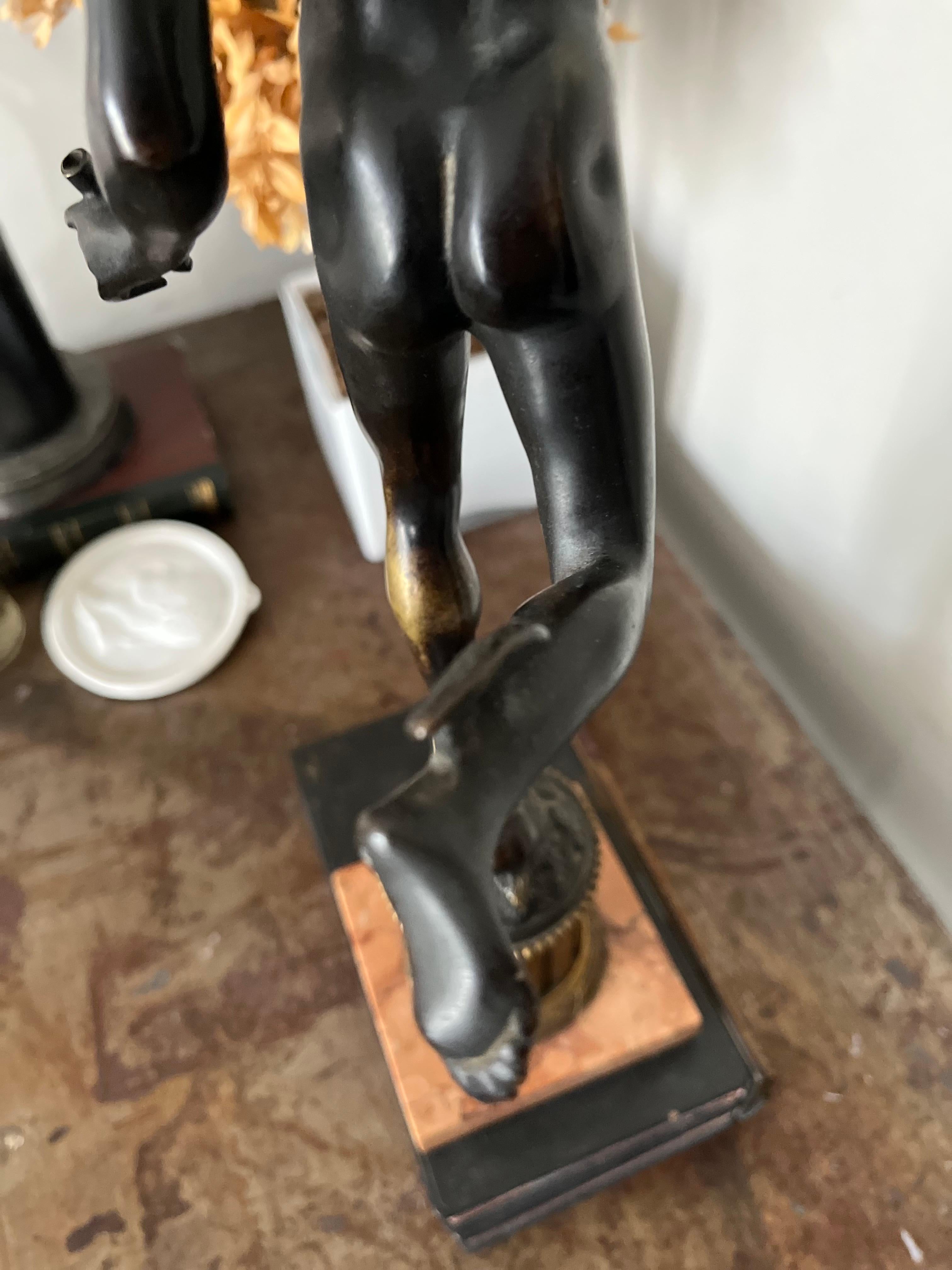 Grand Tour del XIX secolo  Scultura in bronzo  Mercurio in vendita 11