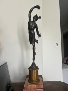 Grand tour du 19e siècle  Sculpture en bronze  Mercure