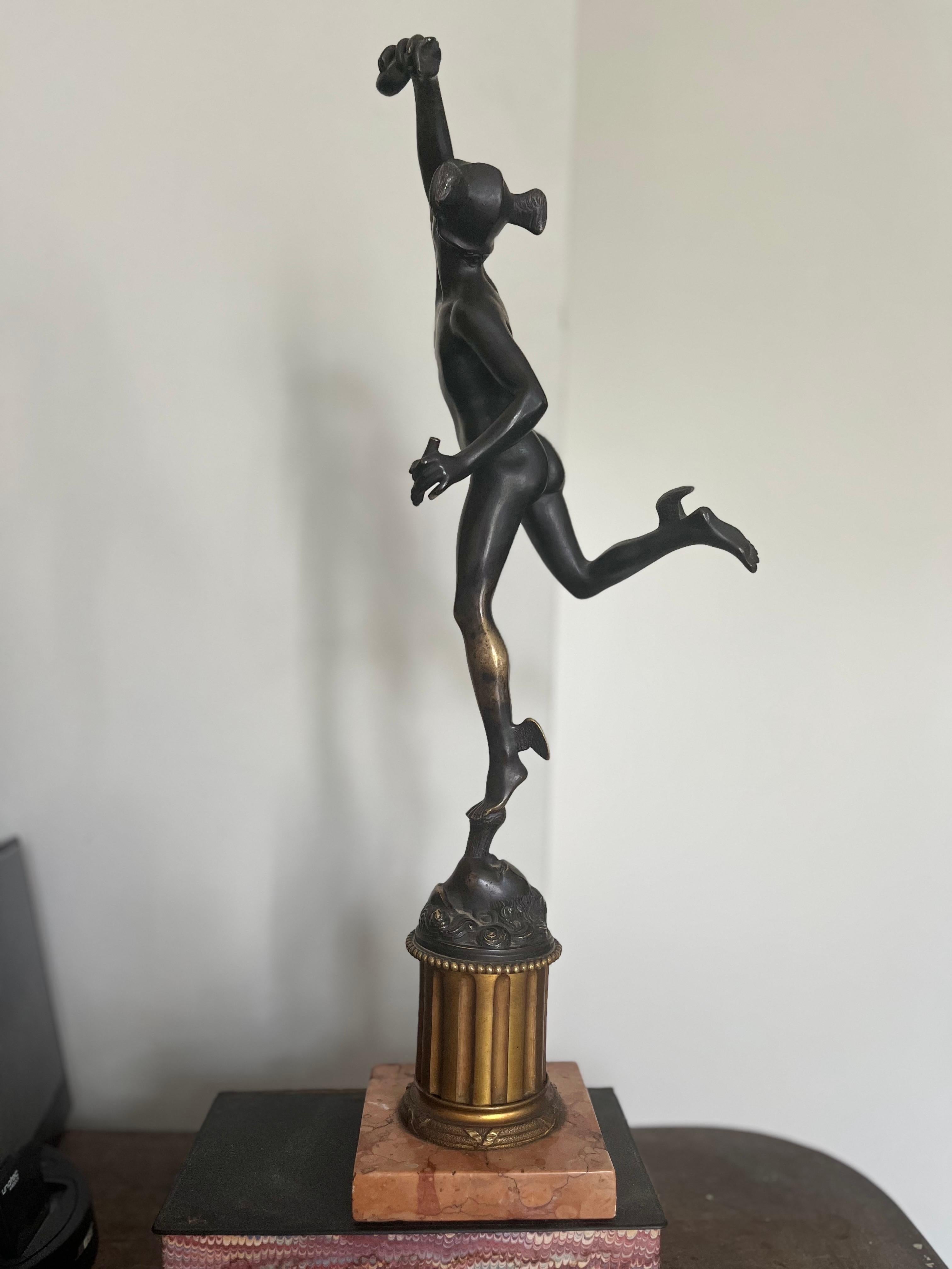 Grand Tour del XIX secolo  Scultura in bronzo  Mercurio In condizioni buone in vendita a Madrid, ES
