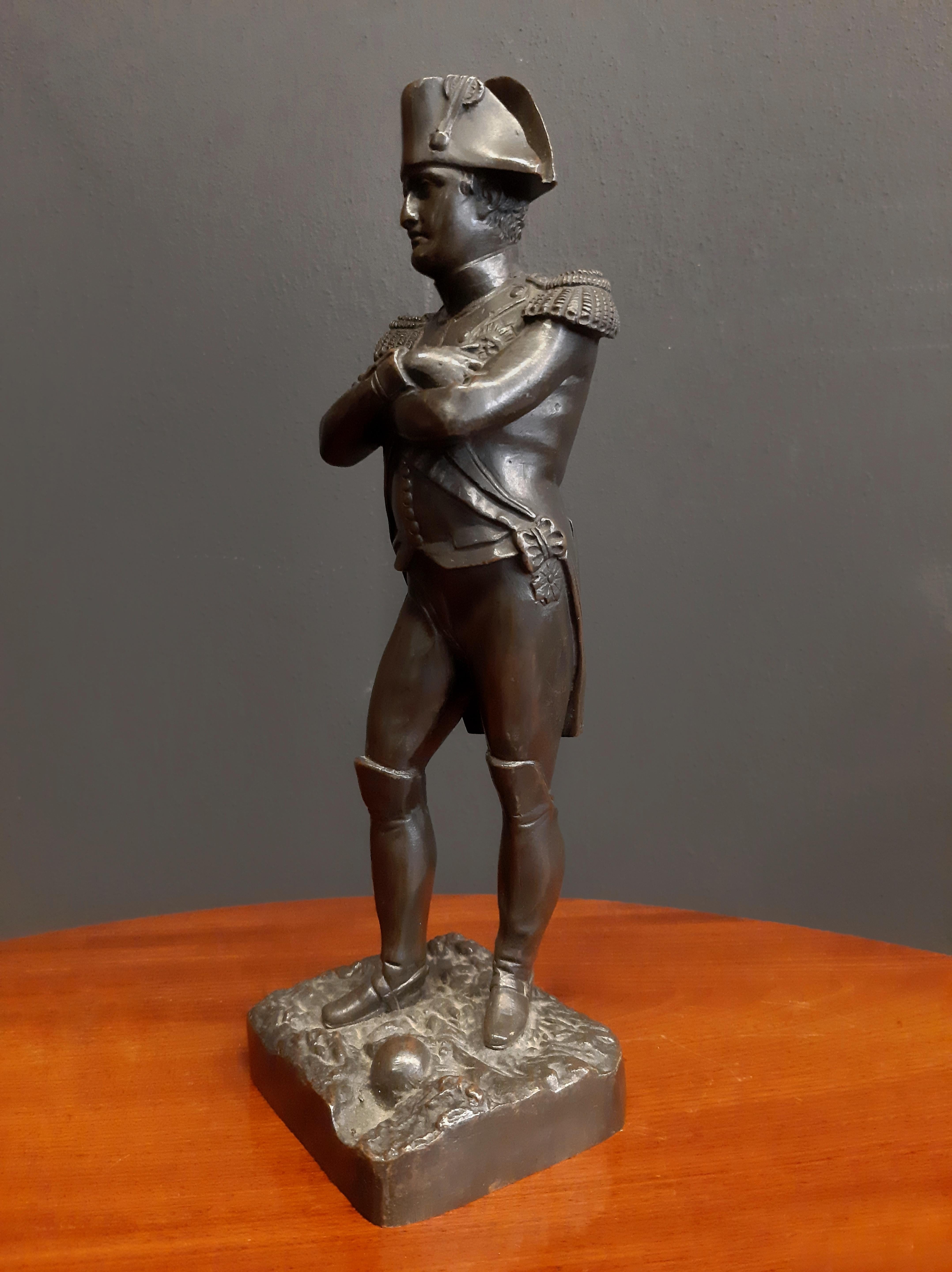 Europeo 19th Century Grand Tour Bronze Sculpture, Napoleon in vendita