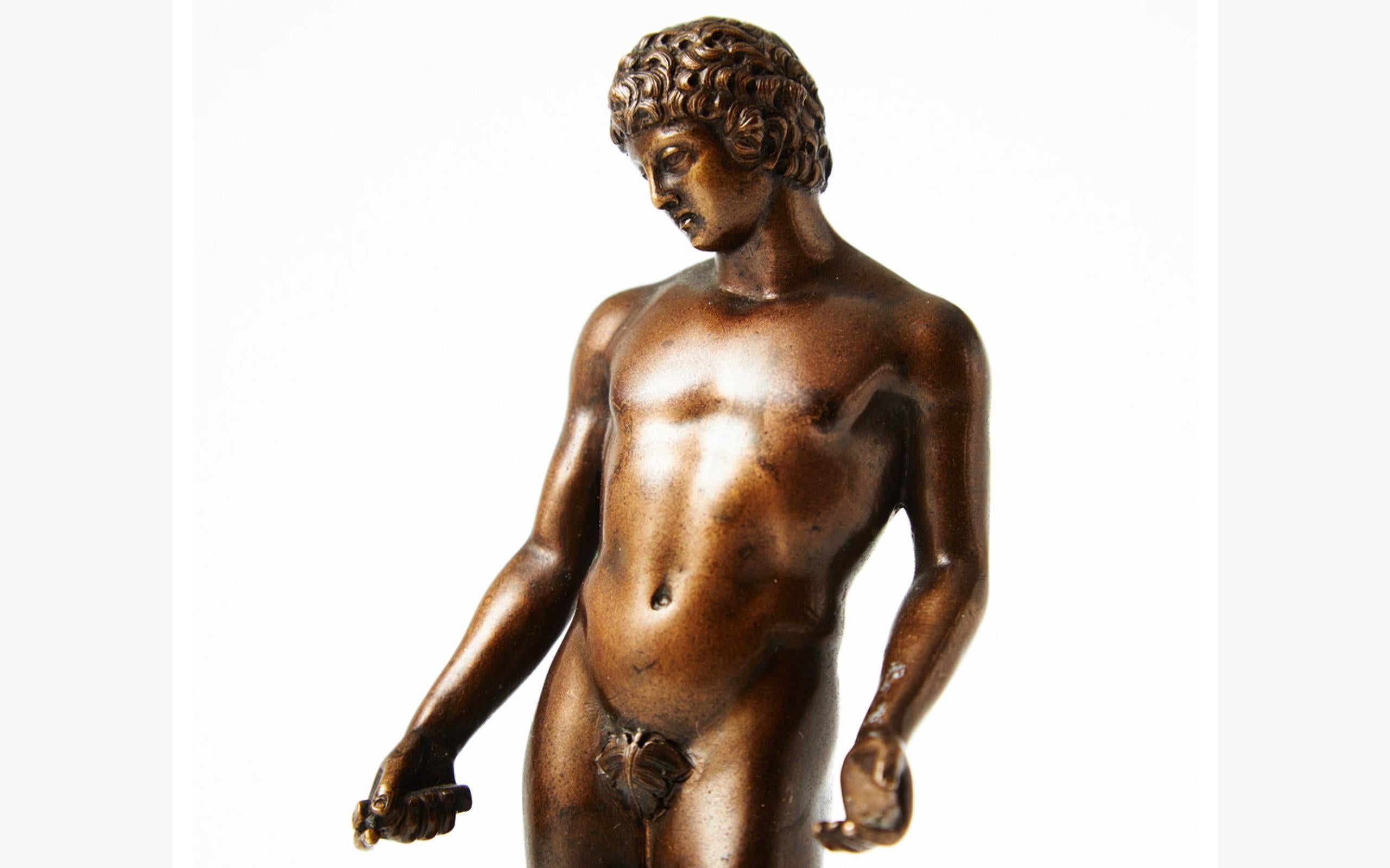 19th Century Grand Tour Bronze Sculpture of Apollo In Good Condition In Stockholm, SE