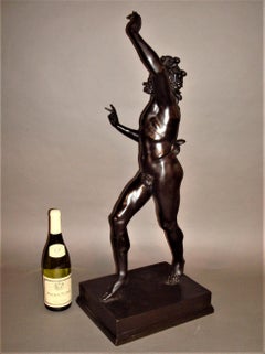 19th Century Grand Tour Bronze Sculpture of the Dancing Faun