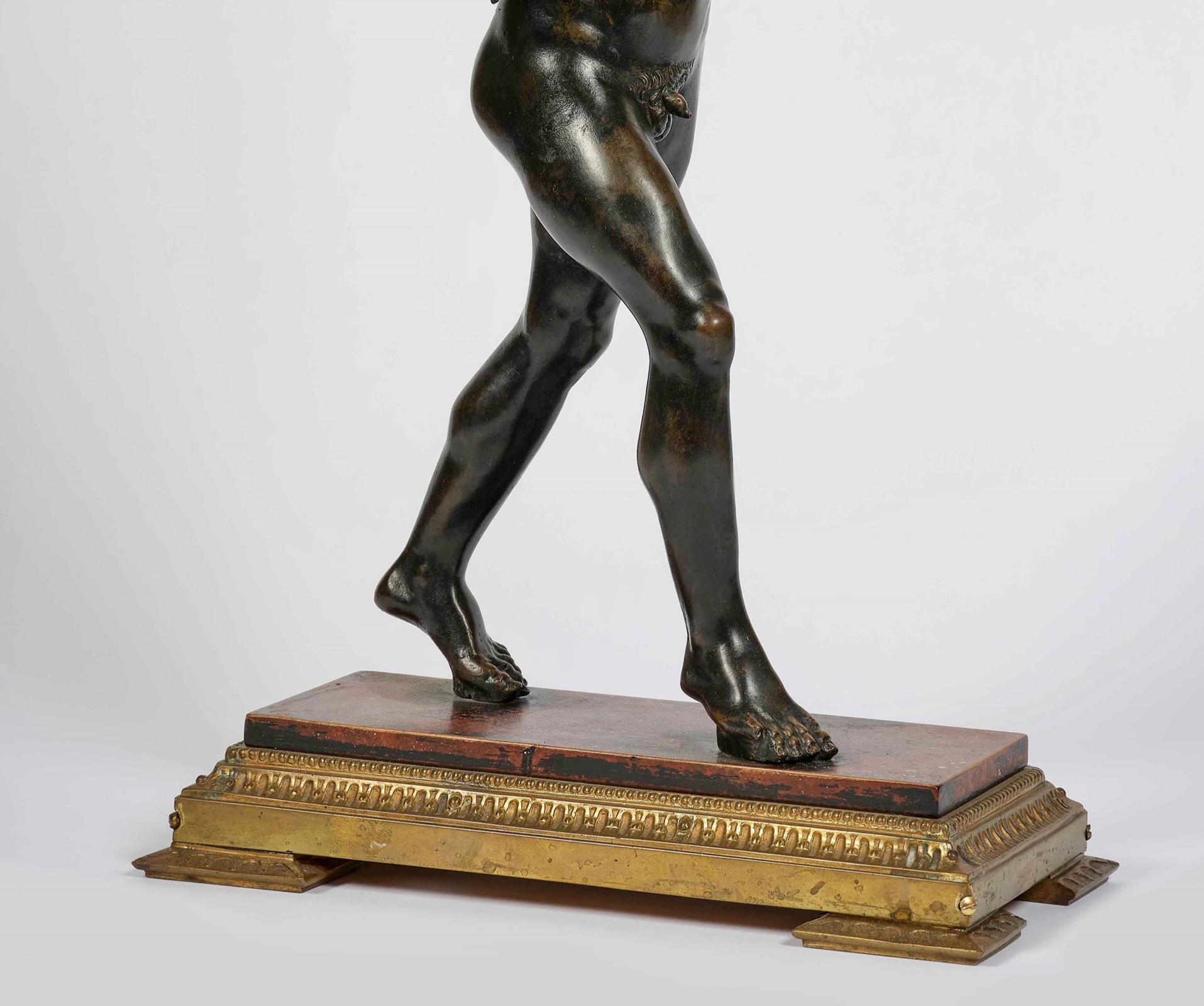 Italian 19th Century Grand Tour Bronze-Sculpture of The Dancing Faun