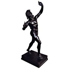 19th Century Grand Tour Bronze Sculpture of the Dancing Faun