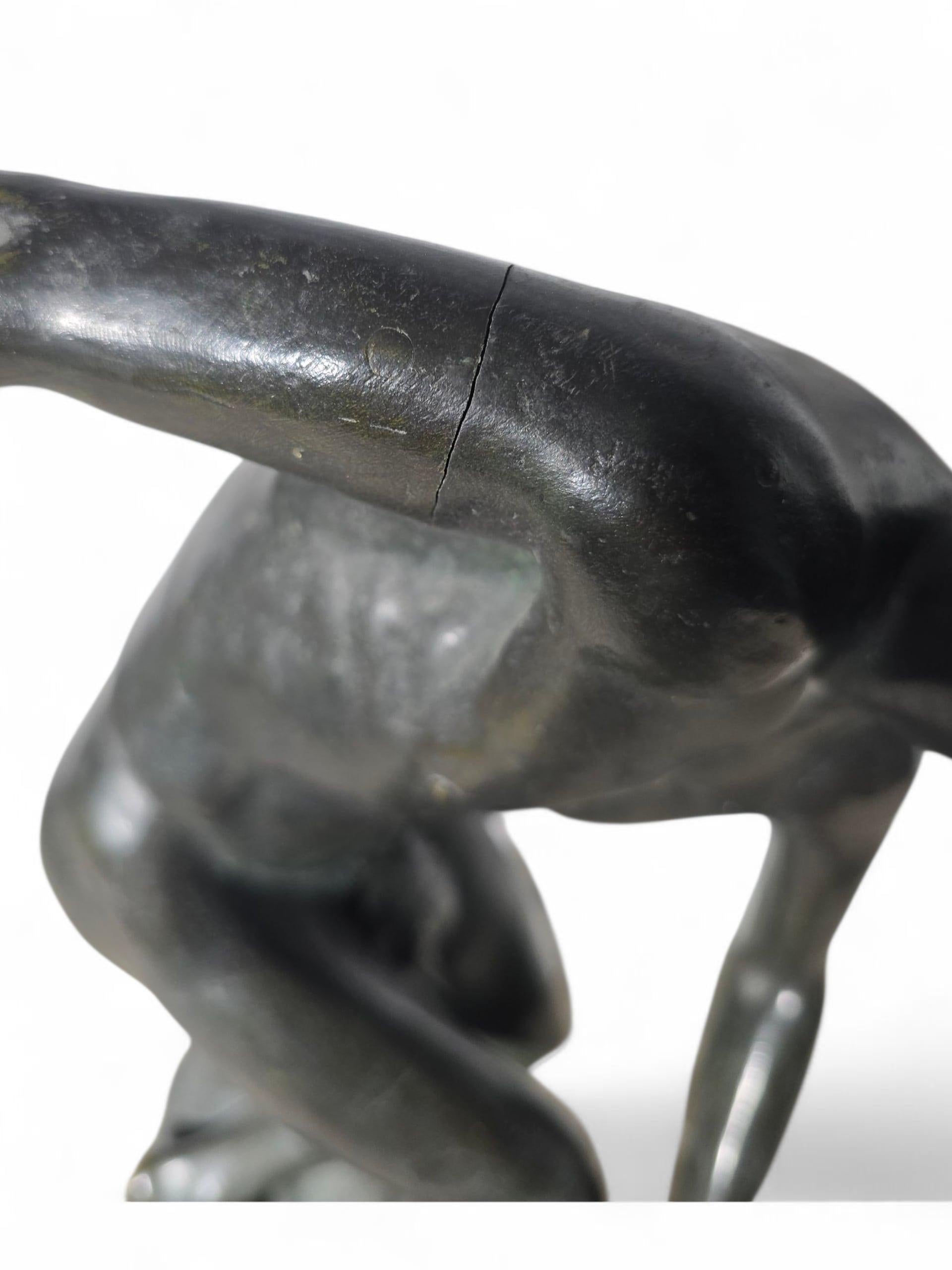 Scultura in bronzo Grand Tour del XIX secolo raffigurante il Discobolo In condizioni buone in vendita a Madrid, ES