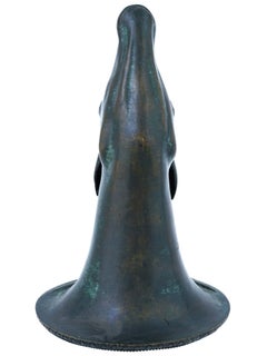 19th Century Grand Tour Bronze Stag Form Rhyton Cup
