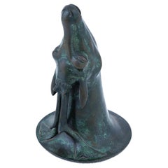 Copa Rhyton de bronce en forma de ciervo del siglo XIX Grand Tour