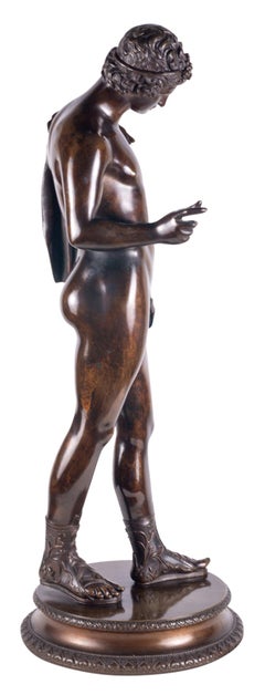 19th Century Grand Tour Bronze Statue of Narcissus