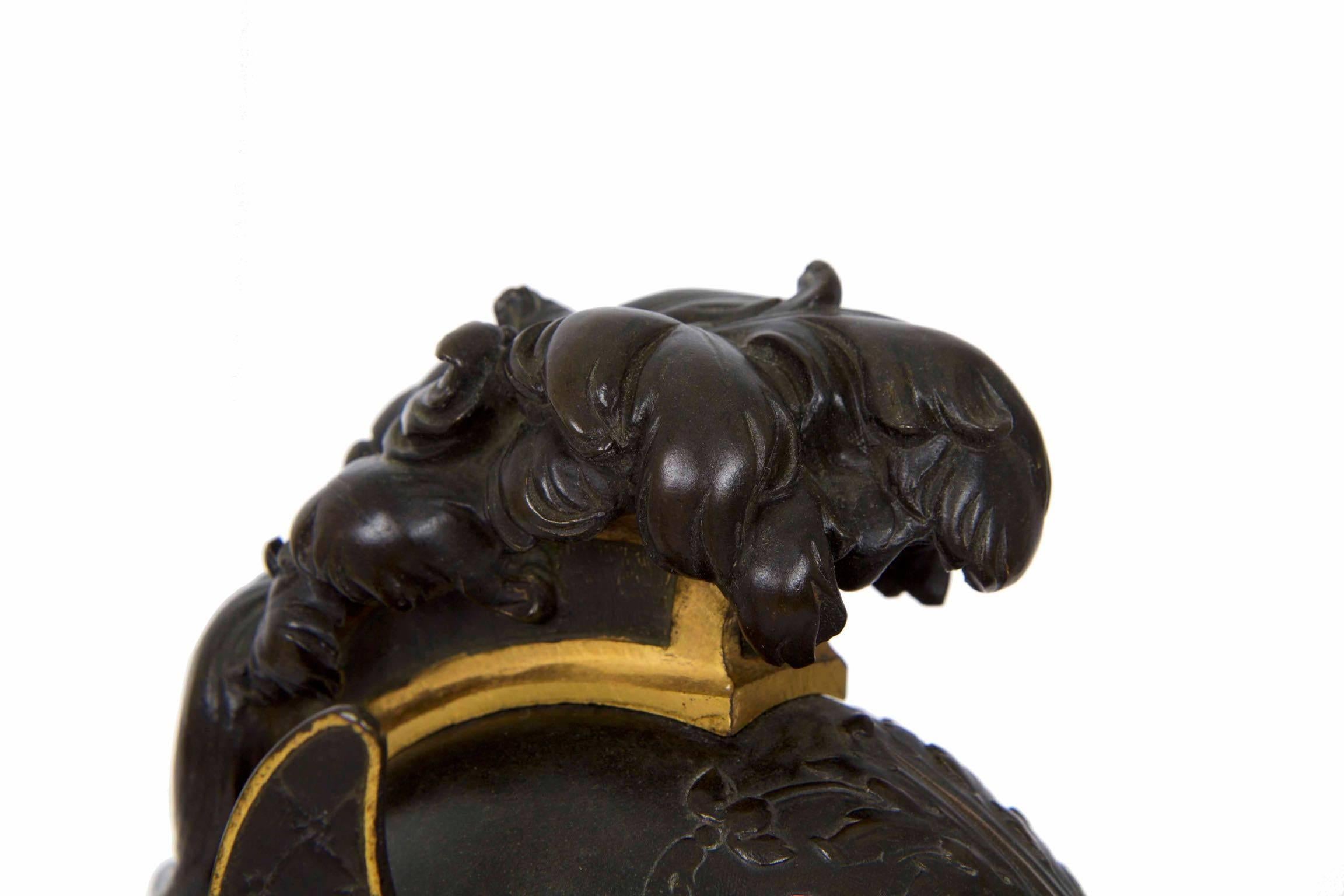 19th Century Grand Tour Bust Bronze Sculpture of Mercury or Hermes 1