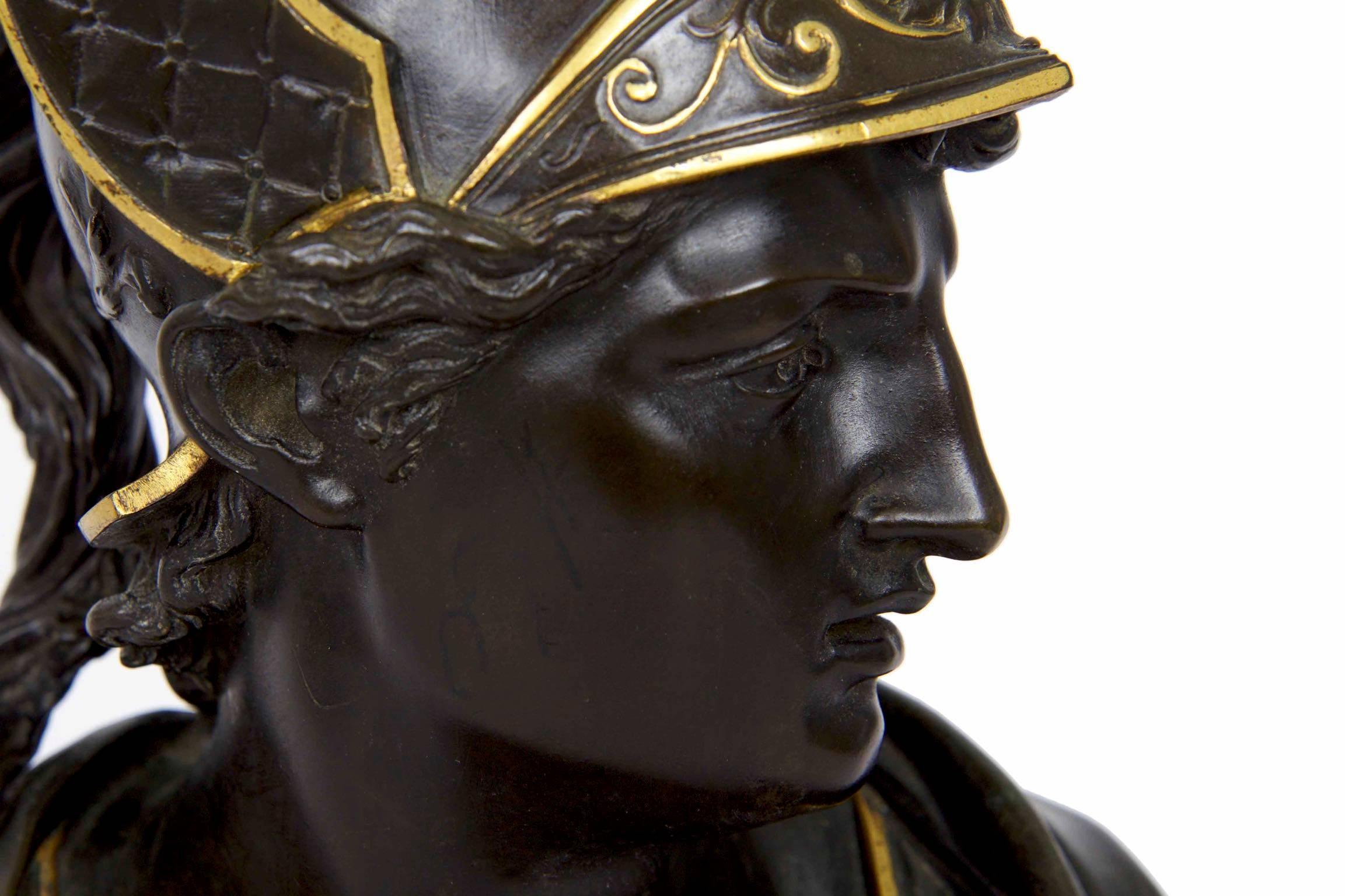 19th Century Grand Tour Bust Bronze Sculpture of Mercury or Hermes 3