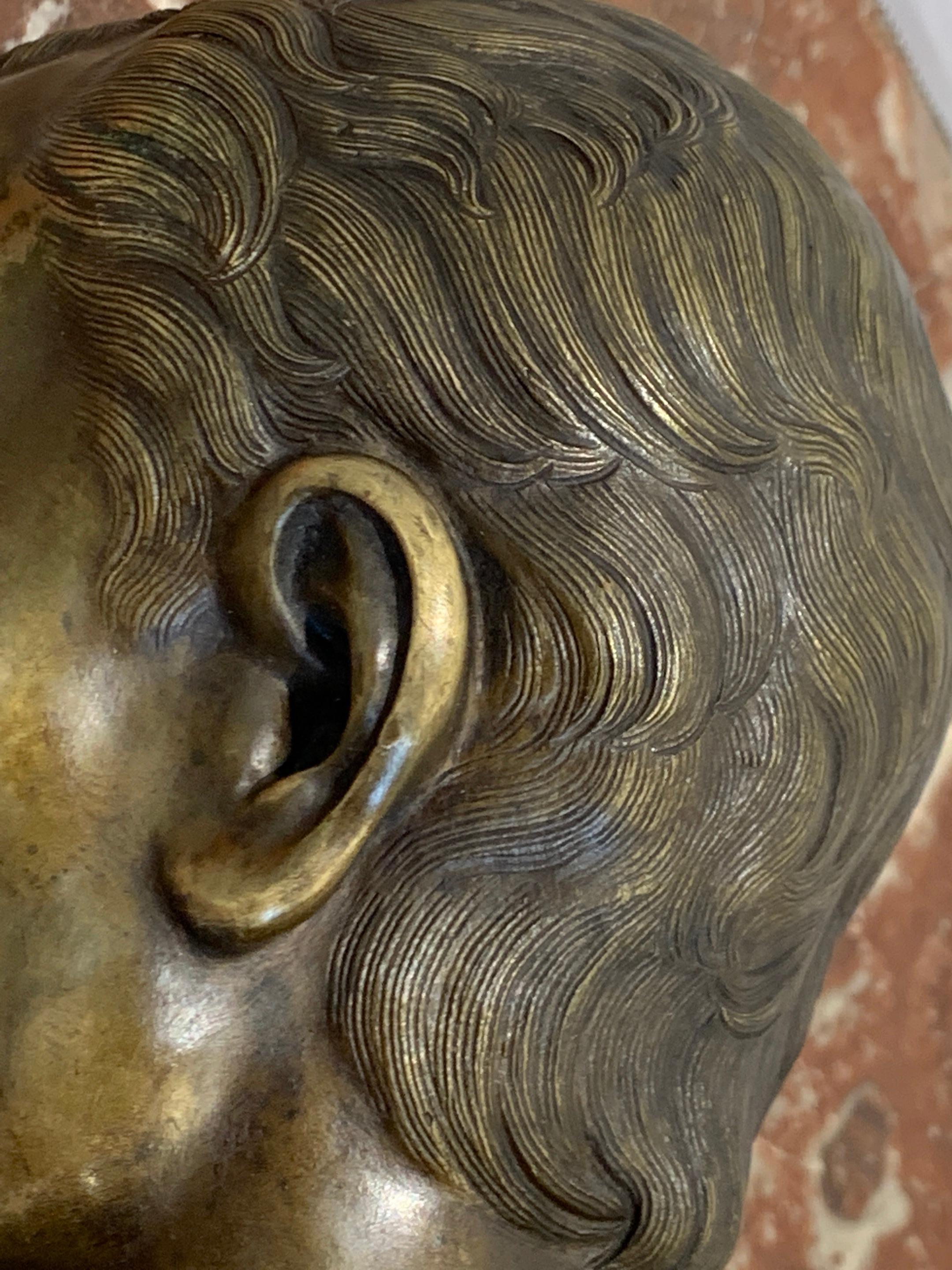 19th Century Grand Tour Bust of Gaius Julius Caesar, Roma Foundry 3