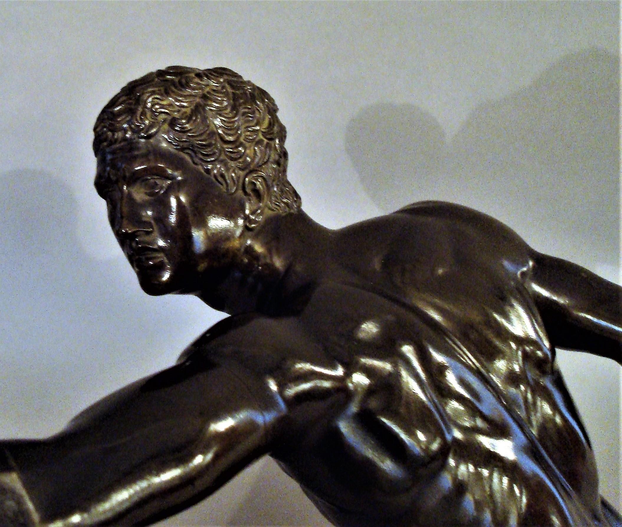19th Century Grand Tour Classical Bronze Sculpture of Borghese Gladiator 8