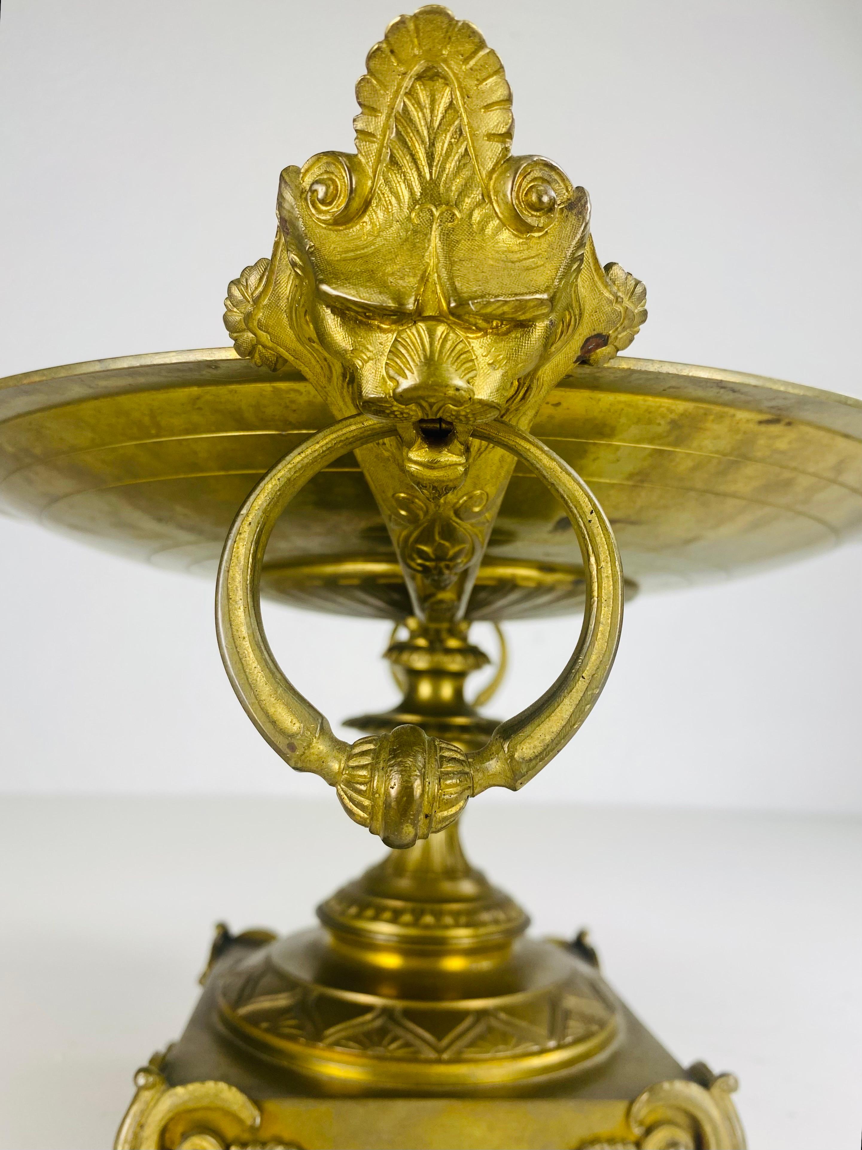 19th century grand tour classical Italian bronze compote For Sale 3