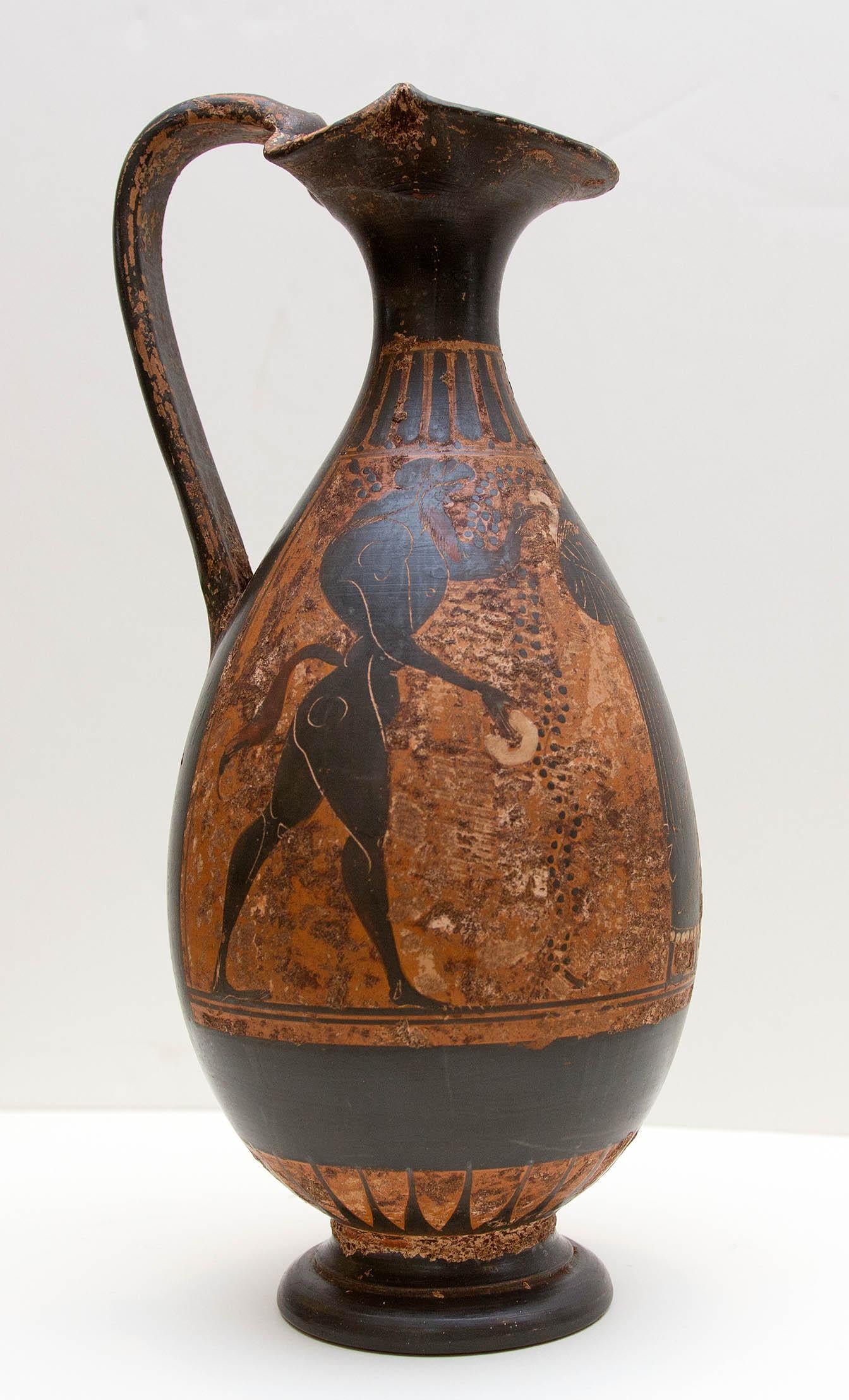 ancient greek wine jug