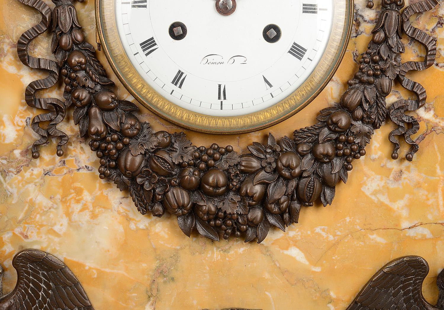 19th Century Grand Tour Influenced Mantel Clock For Sale 3