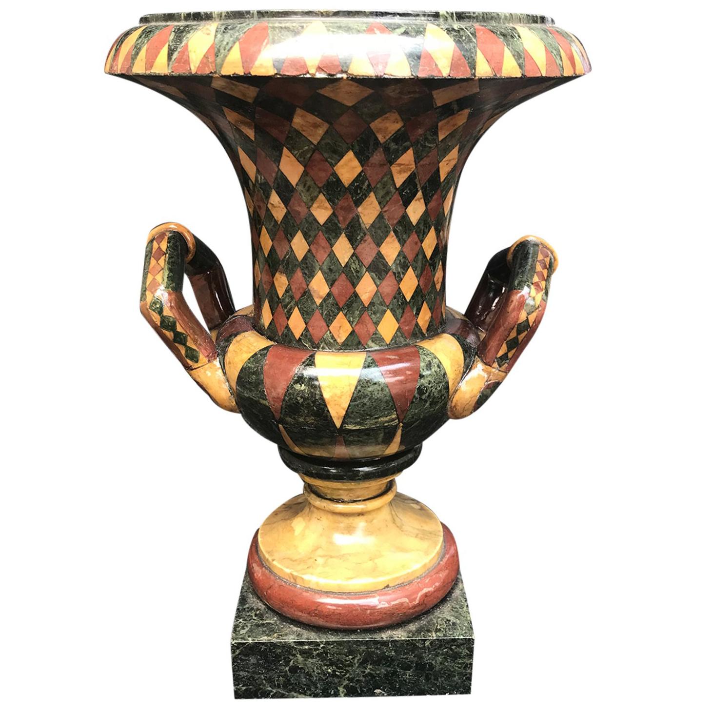 19th Century Grand Tour Inlaid Urn For Sale