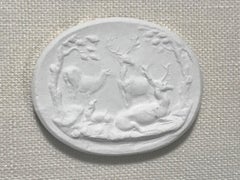 19th Century Grand Tour Intaglio Souvenir Cameo, 24-Karat Museum Framed