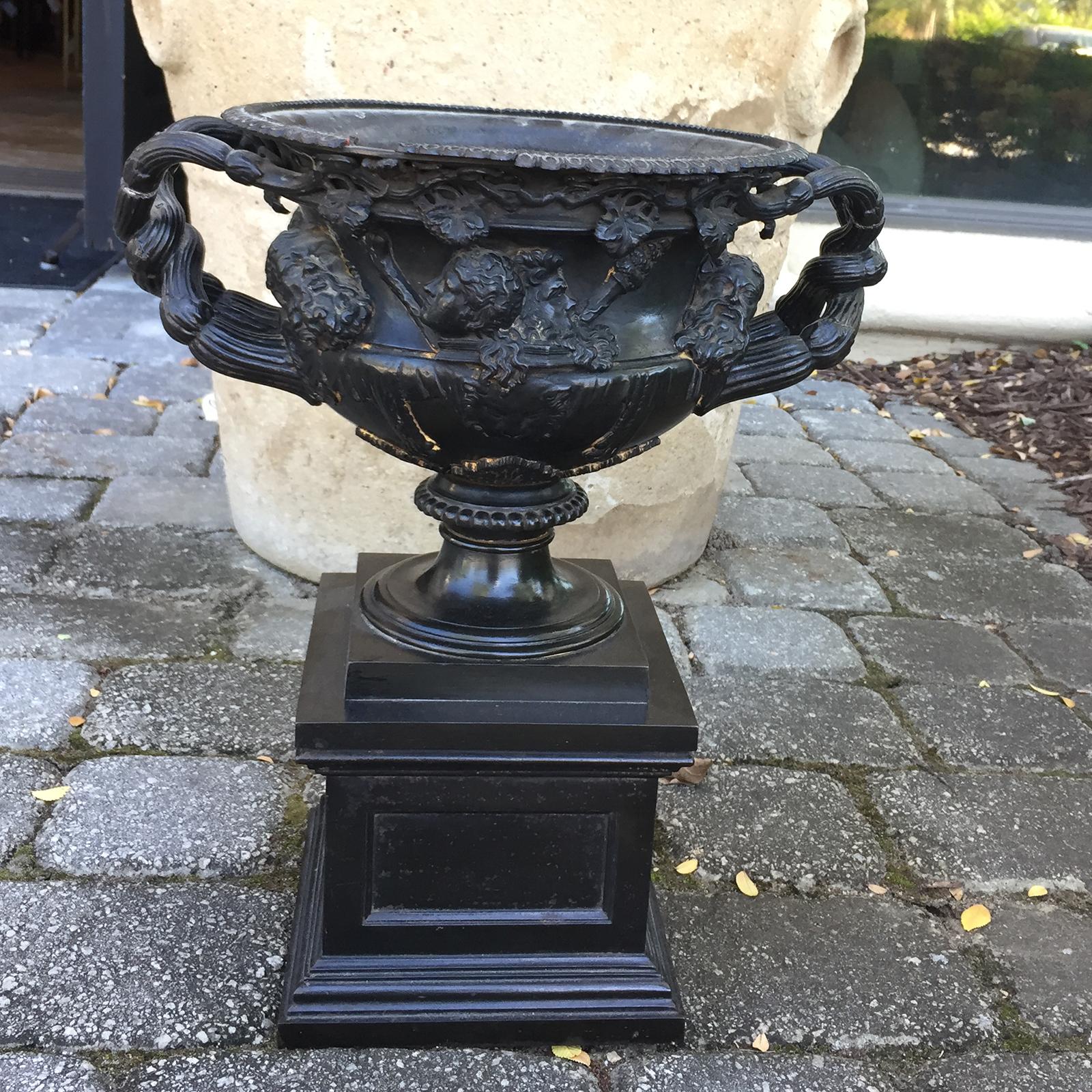 19th Century Grand Tour Italian Bronze Urn in the Style of Warwick For Sale 6